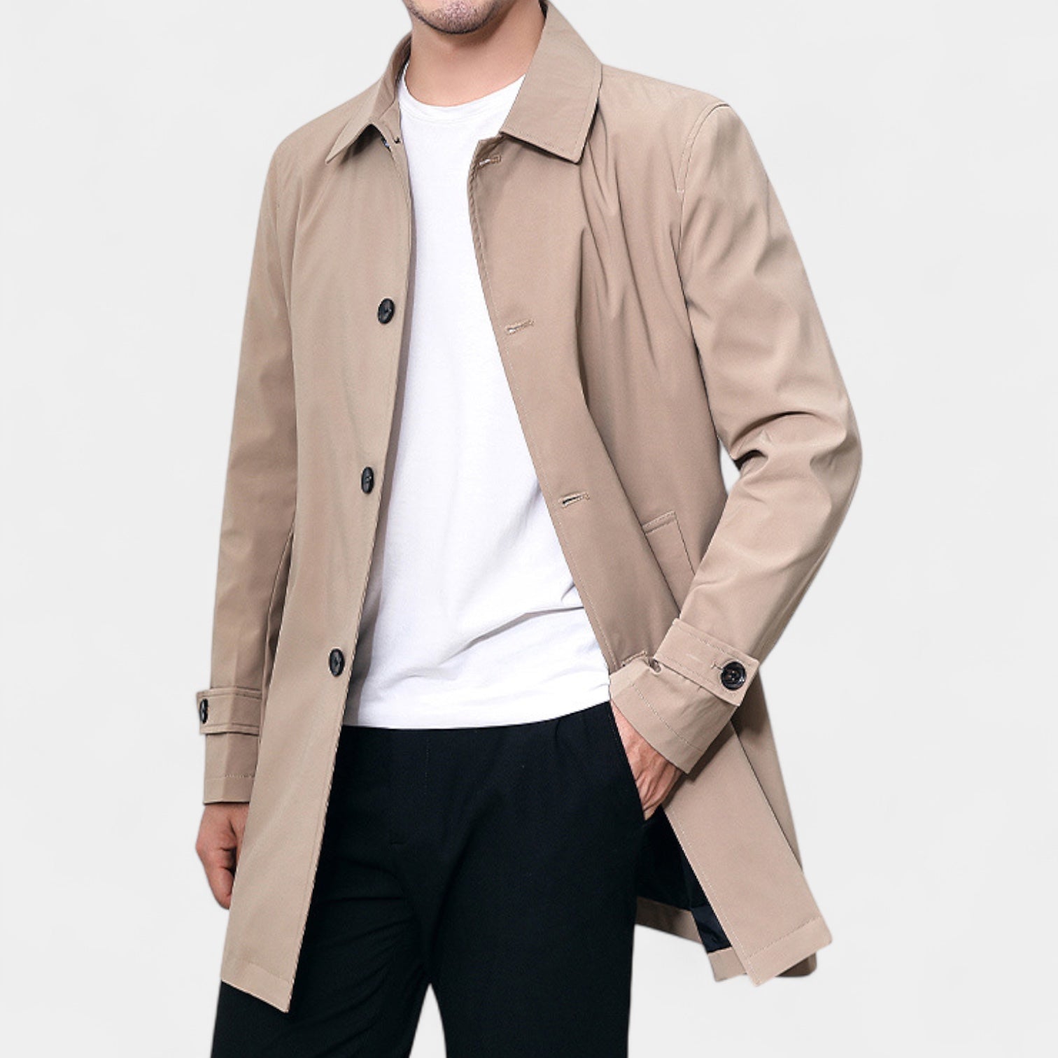 Vintares | Waterproof Trench Coat for Men