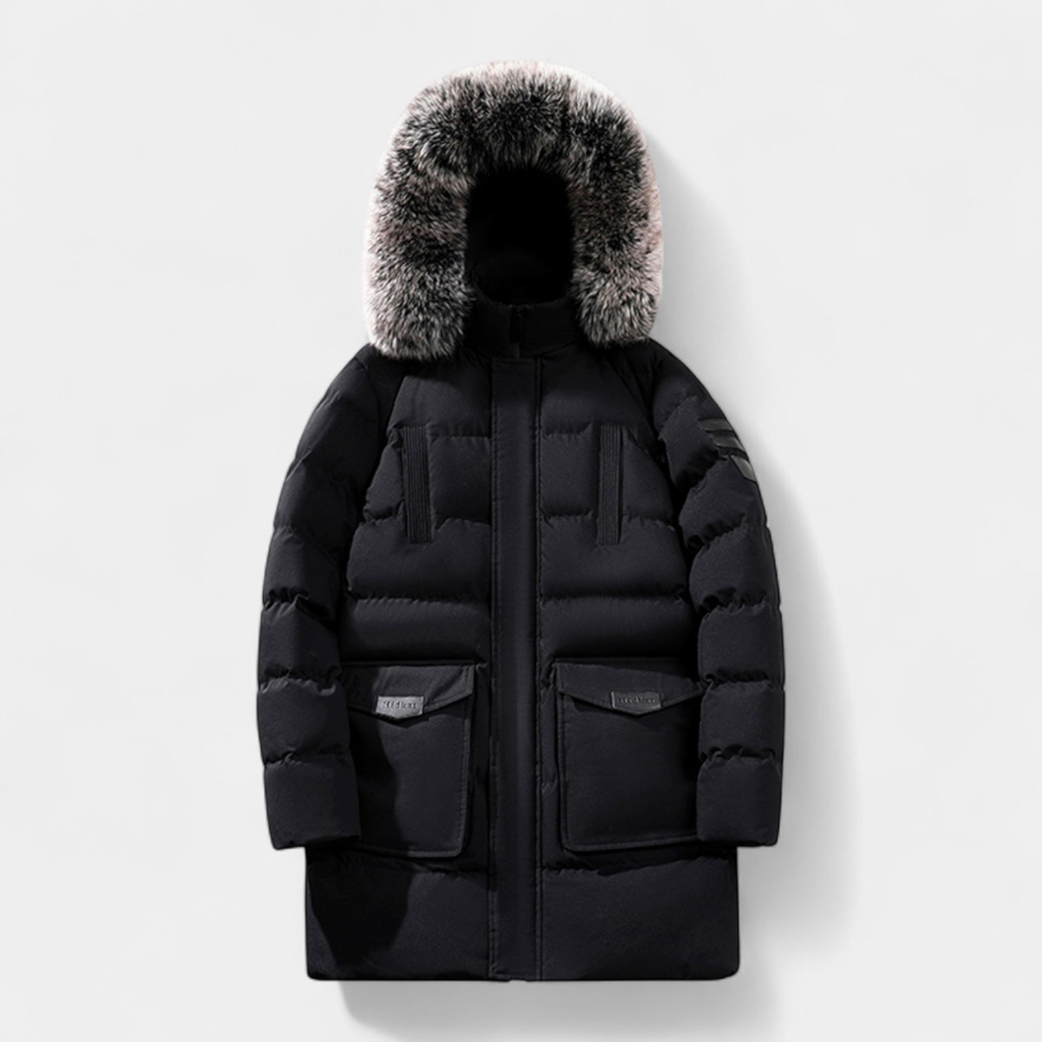 Vintares | Long Puffer Parka with Hood for Men