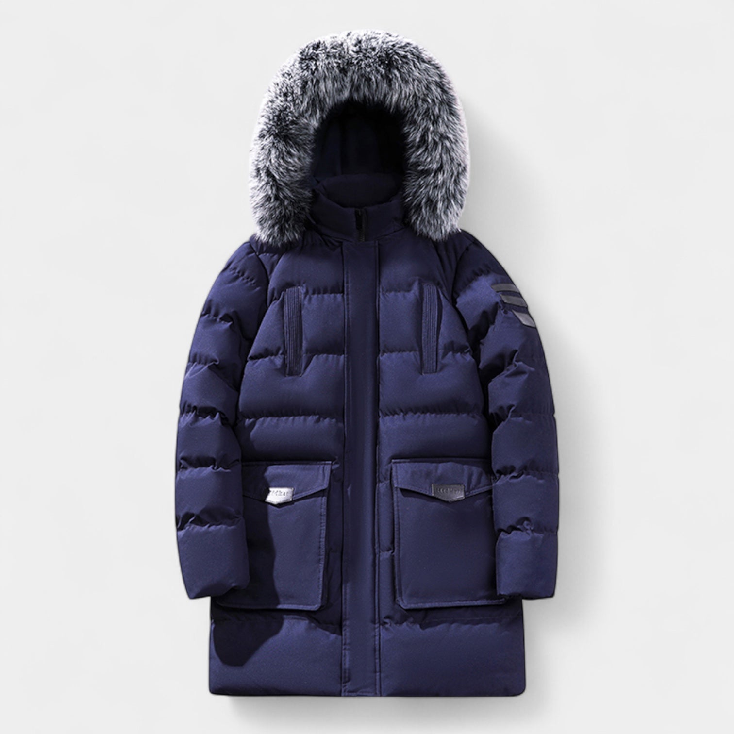 Vintares | Long Puffer Parka with Hood for Men