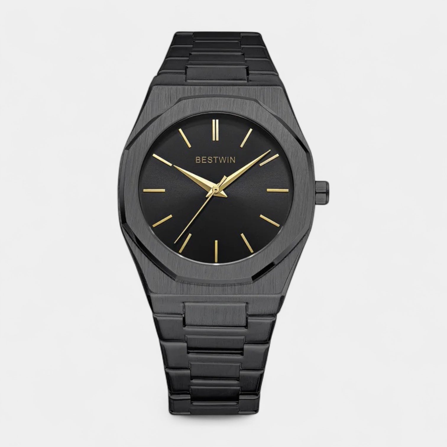 Vintares | 41 mm Numberless Stainless Steel Quartz Watch