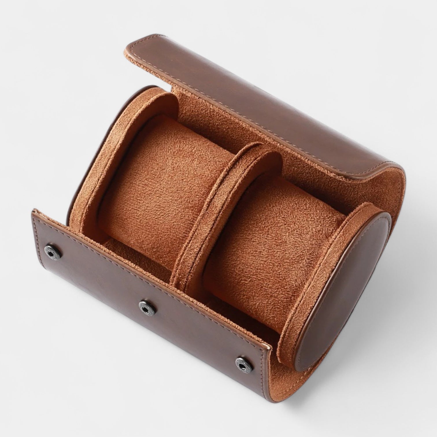 Vintares | Leather Double Watch Roll