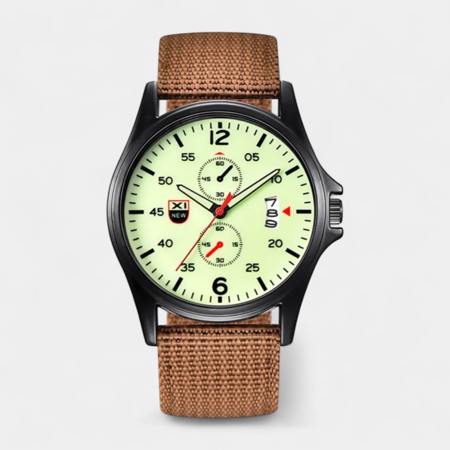 Vintares | Men's Military 40 mm Watch, Sports Band