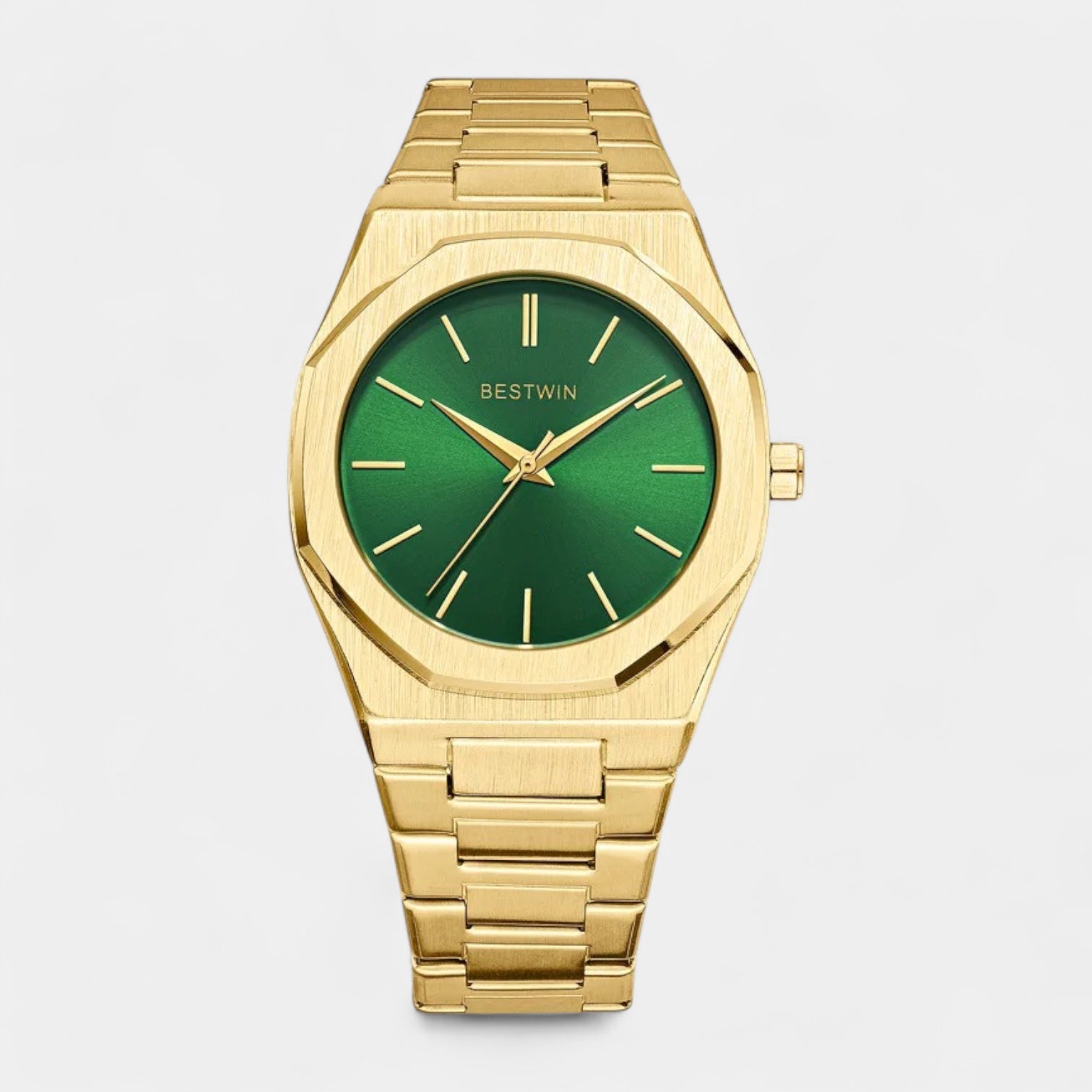 Vintares | 41 mm Numberless Stainless Steel Quartz Watch