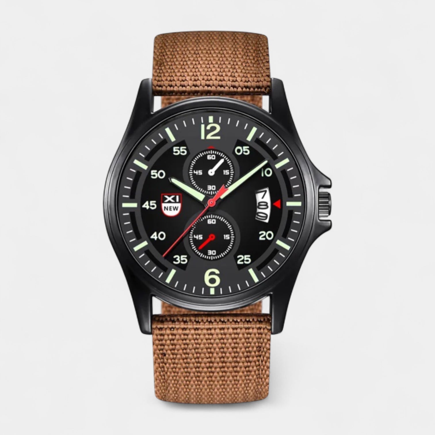 Vintares | Men's Military 40 mm Watch, Sports Band