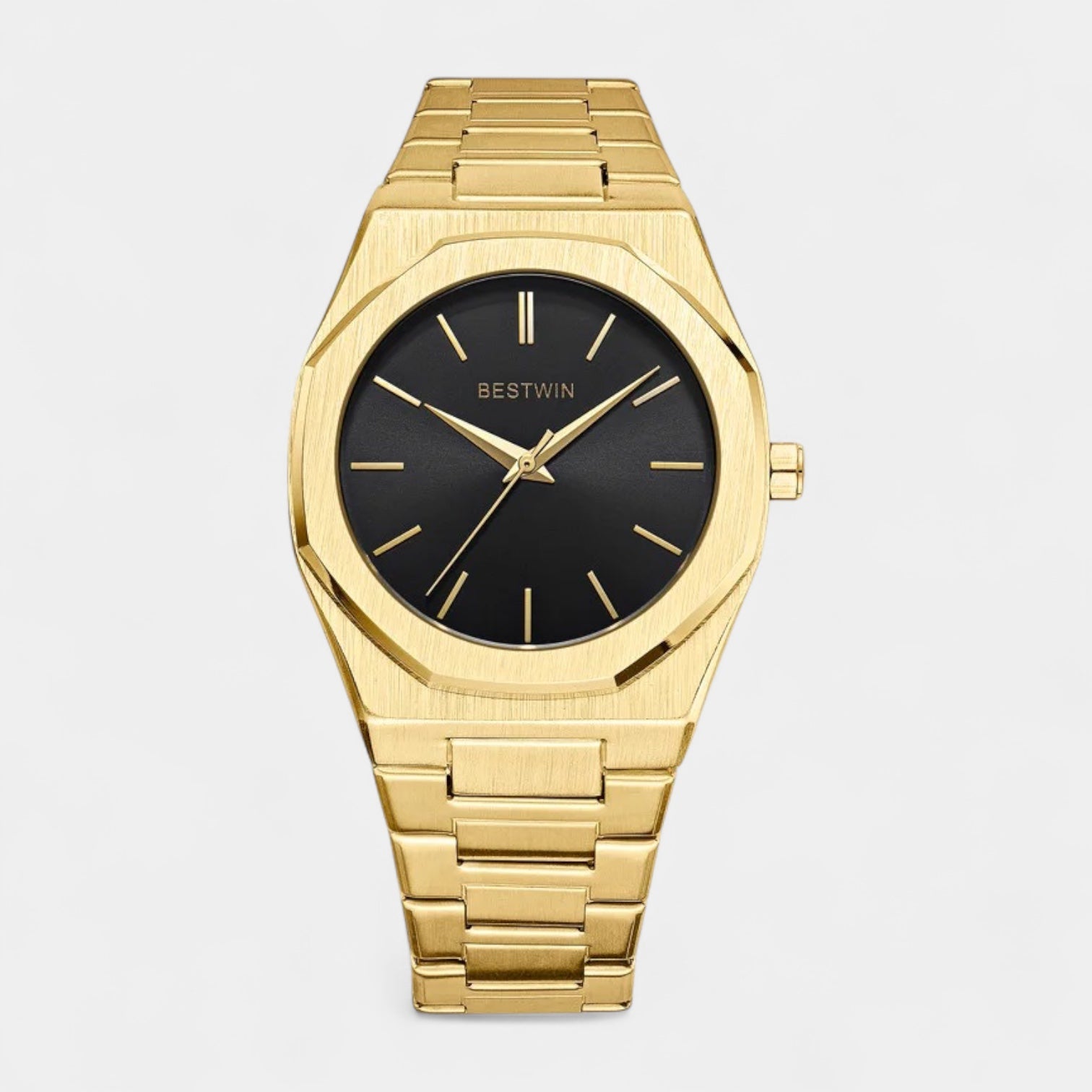 Vintares | 41 mm Numberless Stainless Steel Quartz Watch