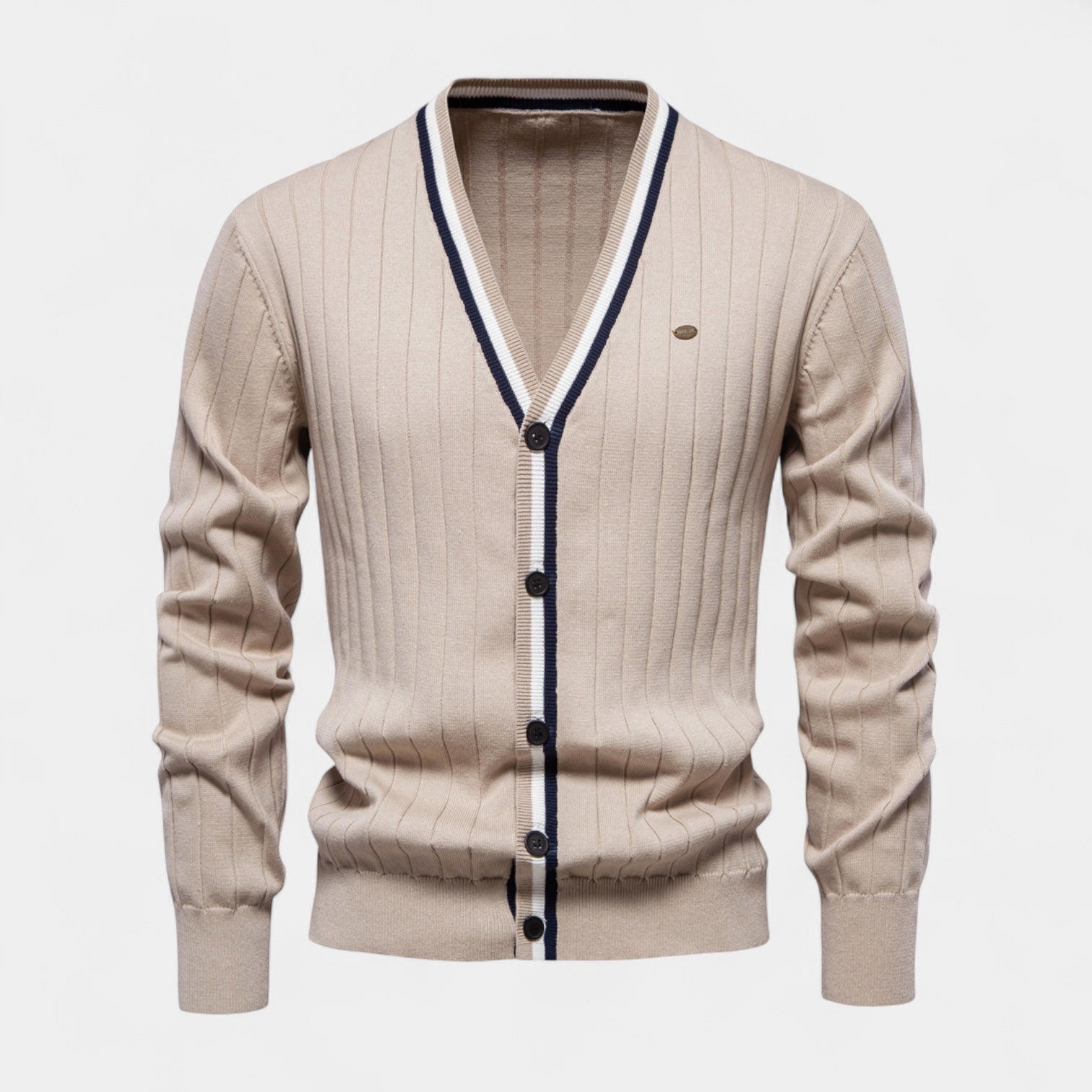 Vintares | Cotton V-Neck Cardigan for Men