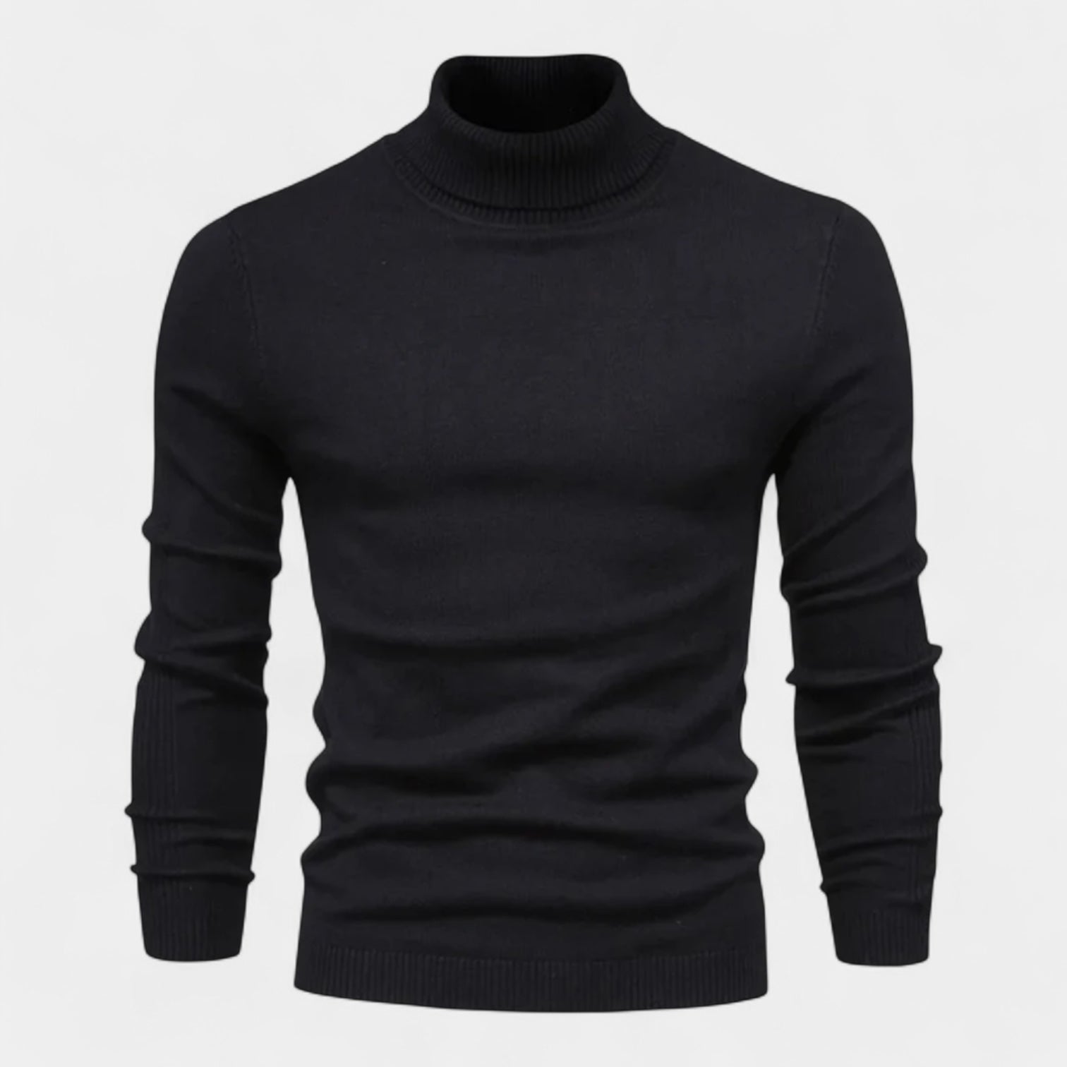 Vintares | Ribbed Turtleneck Sweater for Men