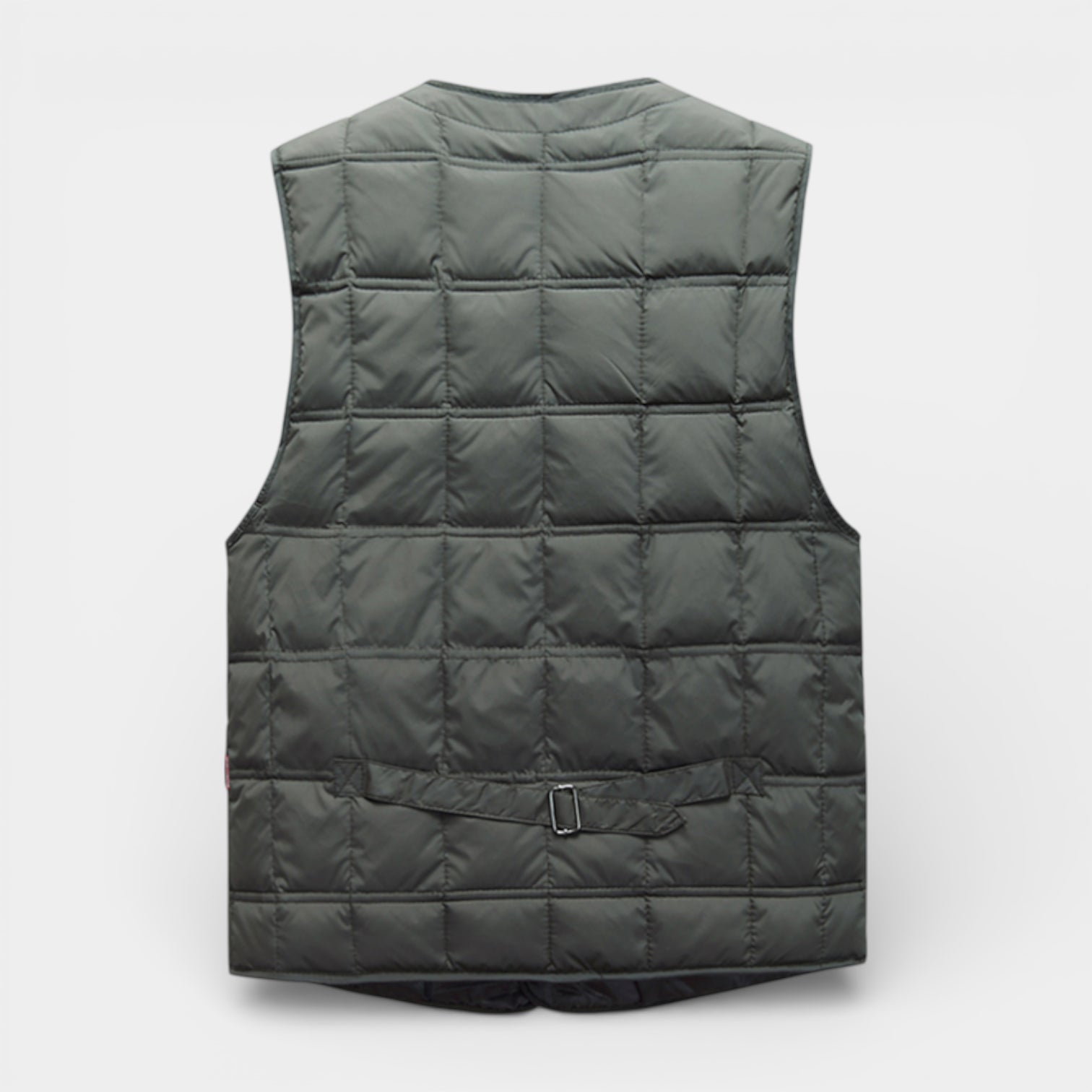 Vintares | Men’s Button-Up Quilted Vest with V-Neck and Zip Pockets
