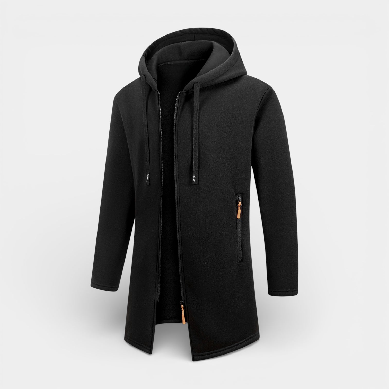 Longline Hooded Full-Zip Jacket Regular Fit for Men