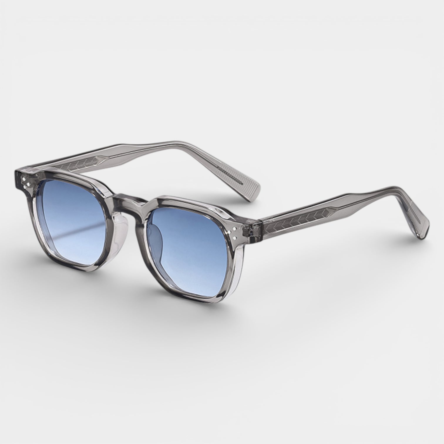 Vintares | Men’s Square Frame Sunglasses With Tinted Lenses