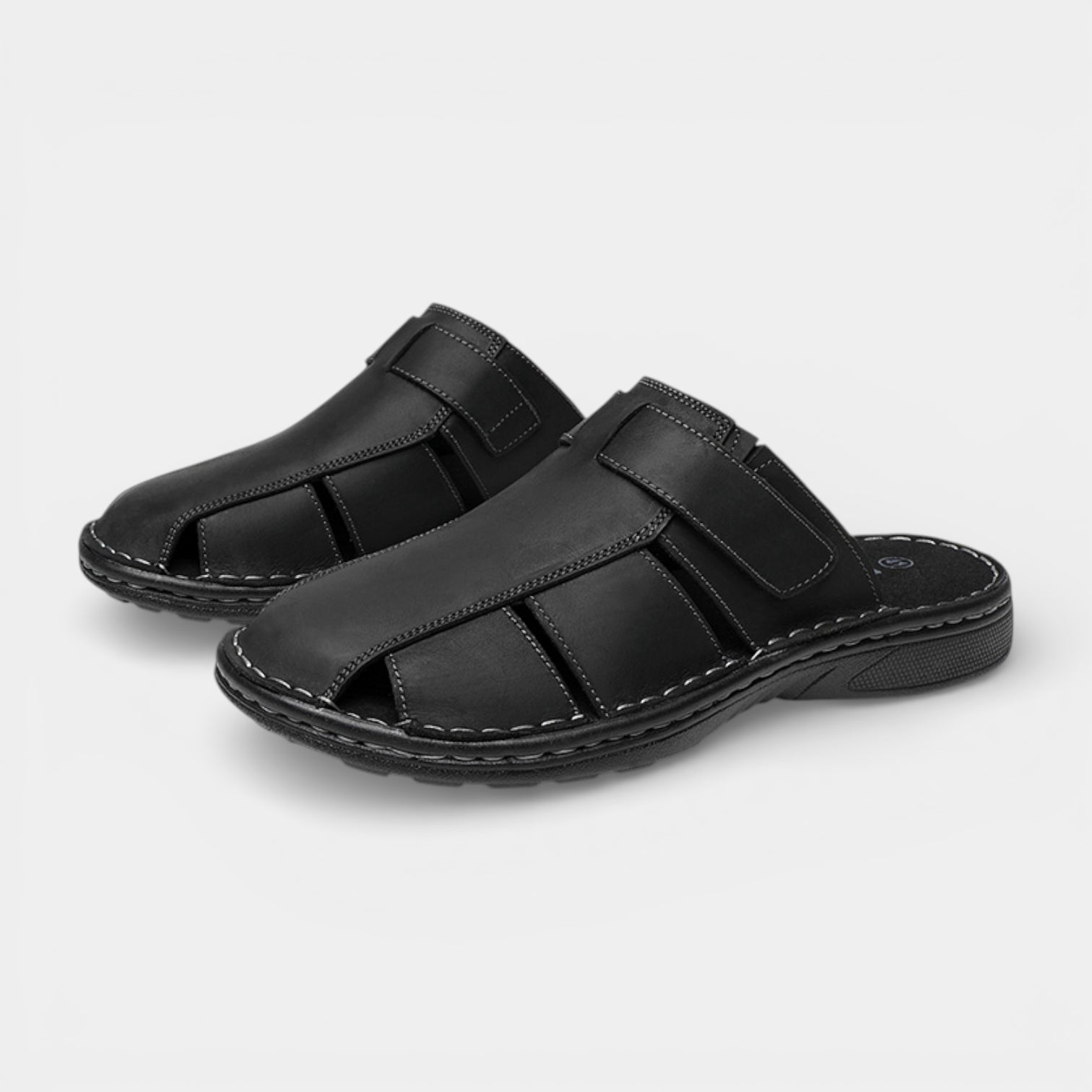 Vintares | Men’s Double Buckle Slide Sandals