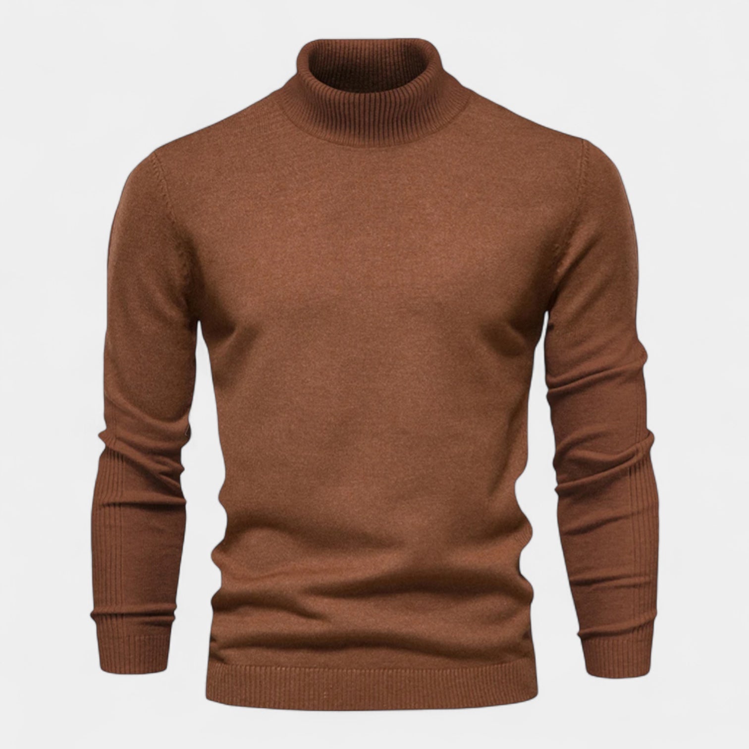 Vintares | Ribbed Turtleneck Sweater for Men