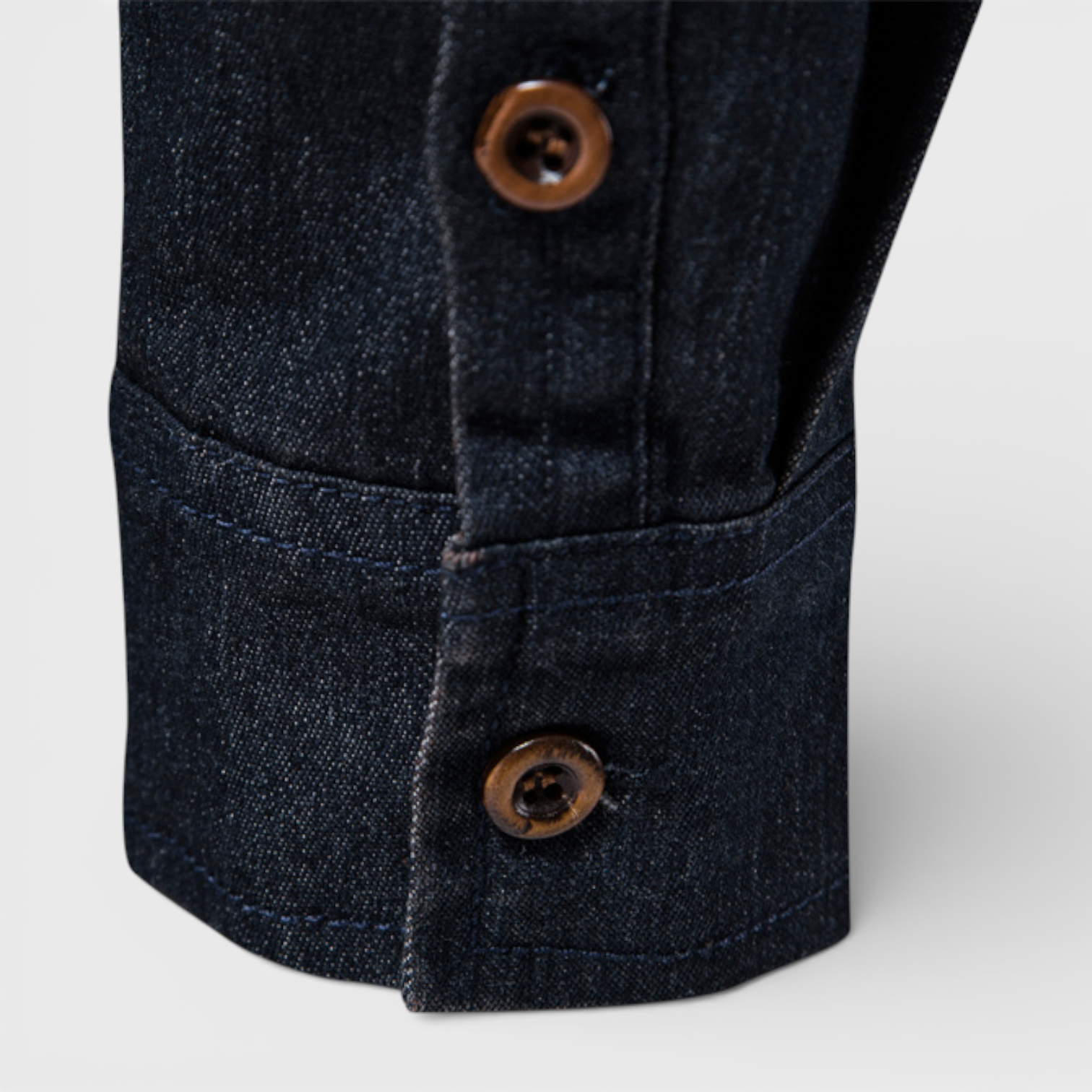 Denim Button-Up Shirt Regular Fit for Men