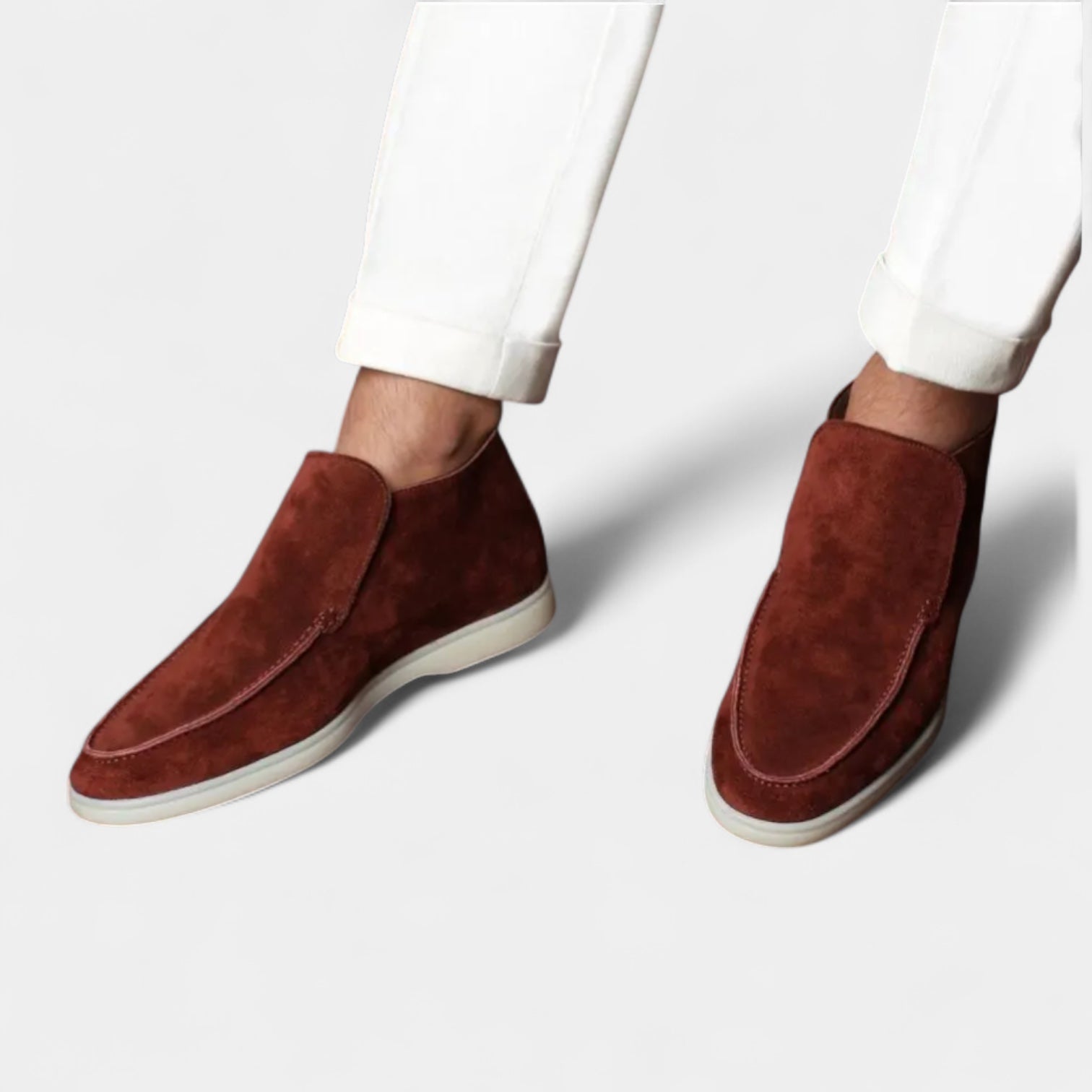 Vintares | Suede High-Top Loafers for Men