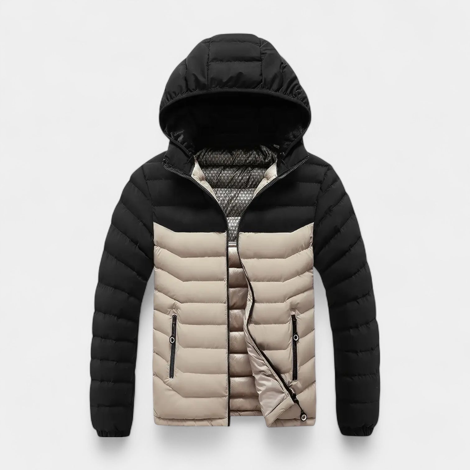 Vintares | Two-Tone Puffer Jacket for Men