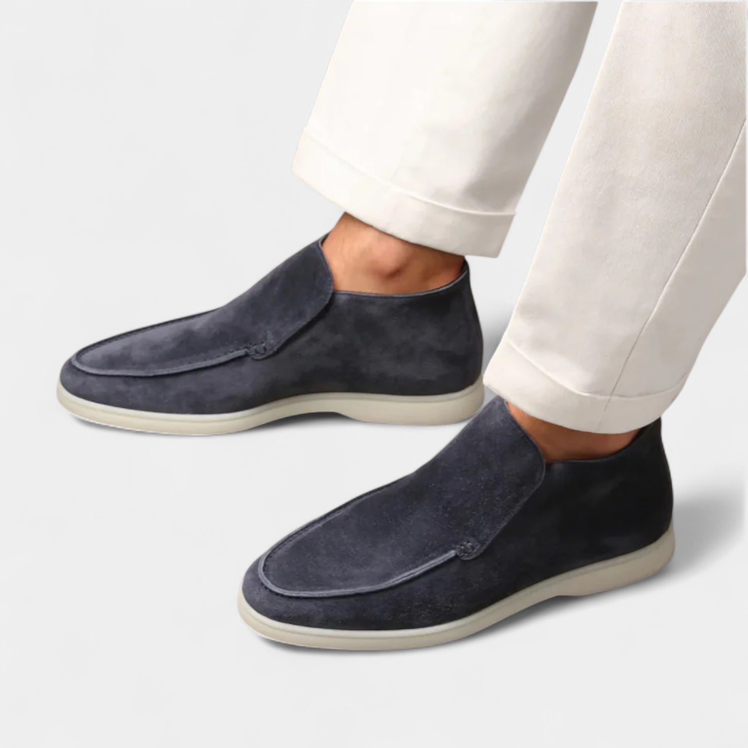 Vintares | Suede High-Top Loafers for Men