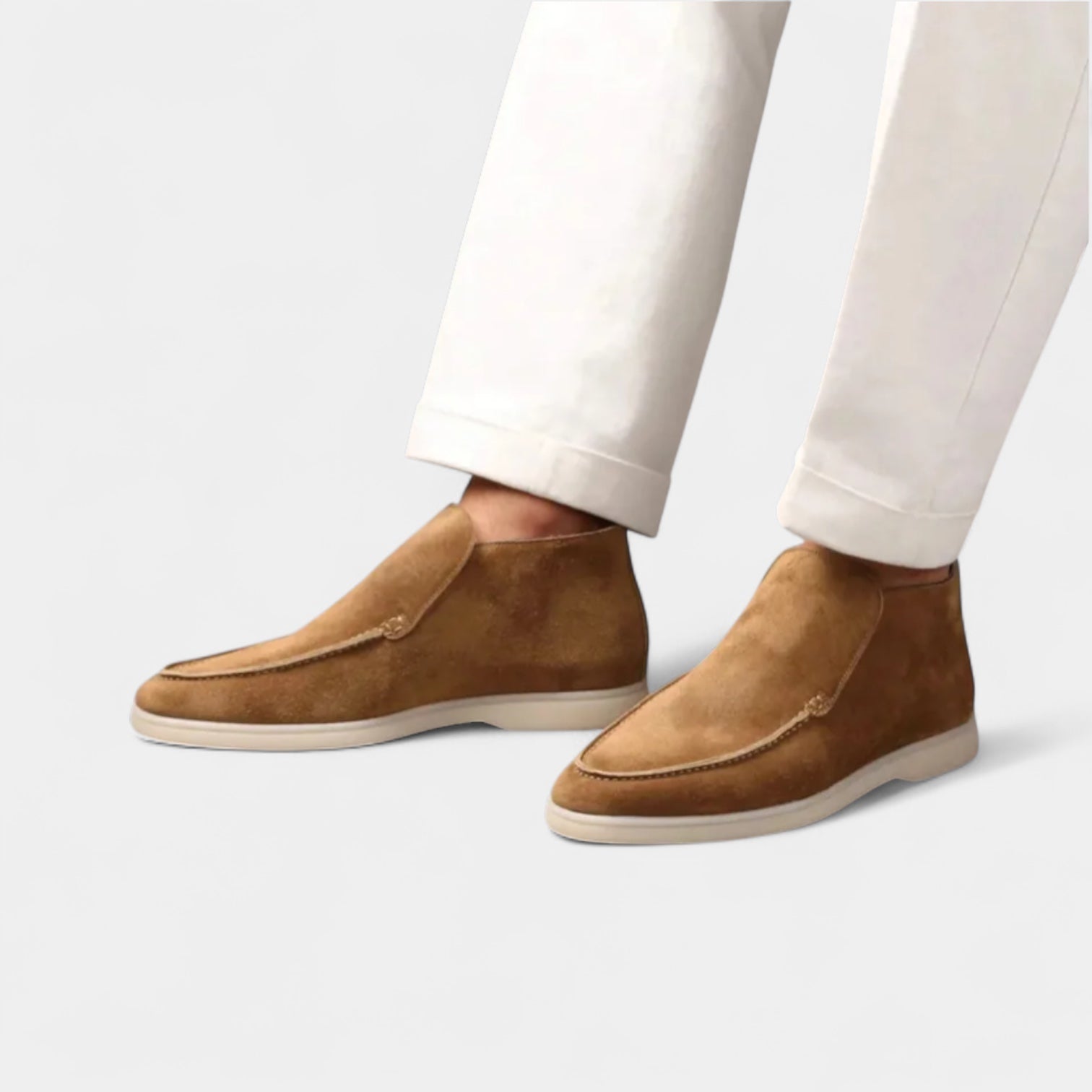 Vintares | Suede High-Top Loafers for Men