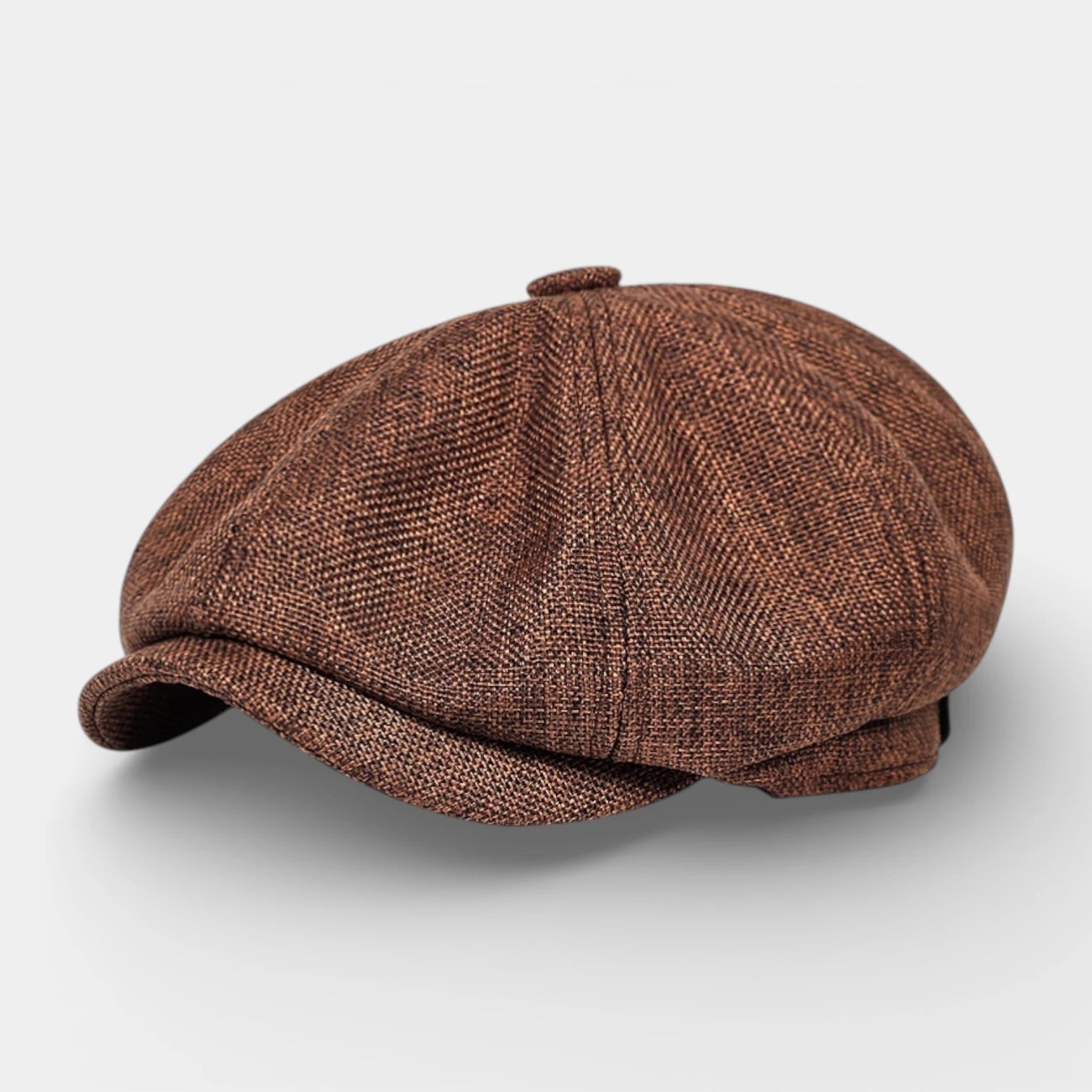 Multi-Panel Newsboy Cap Curved Brim for Men