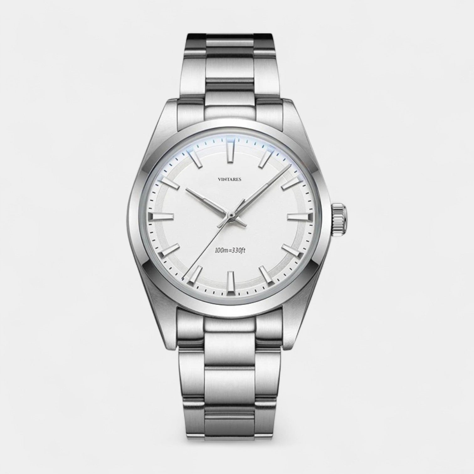 Vintares | Stainless Mirror Glass Watch
