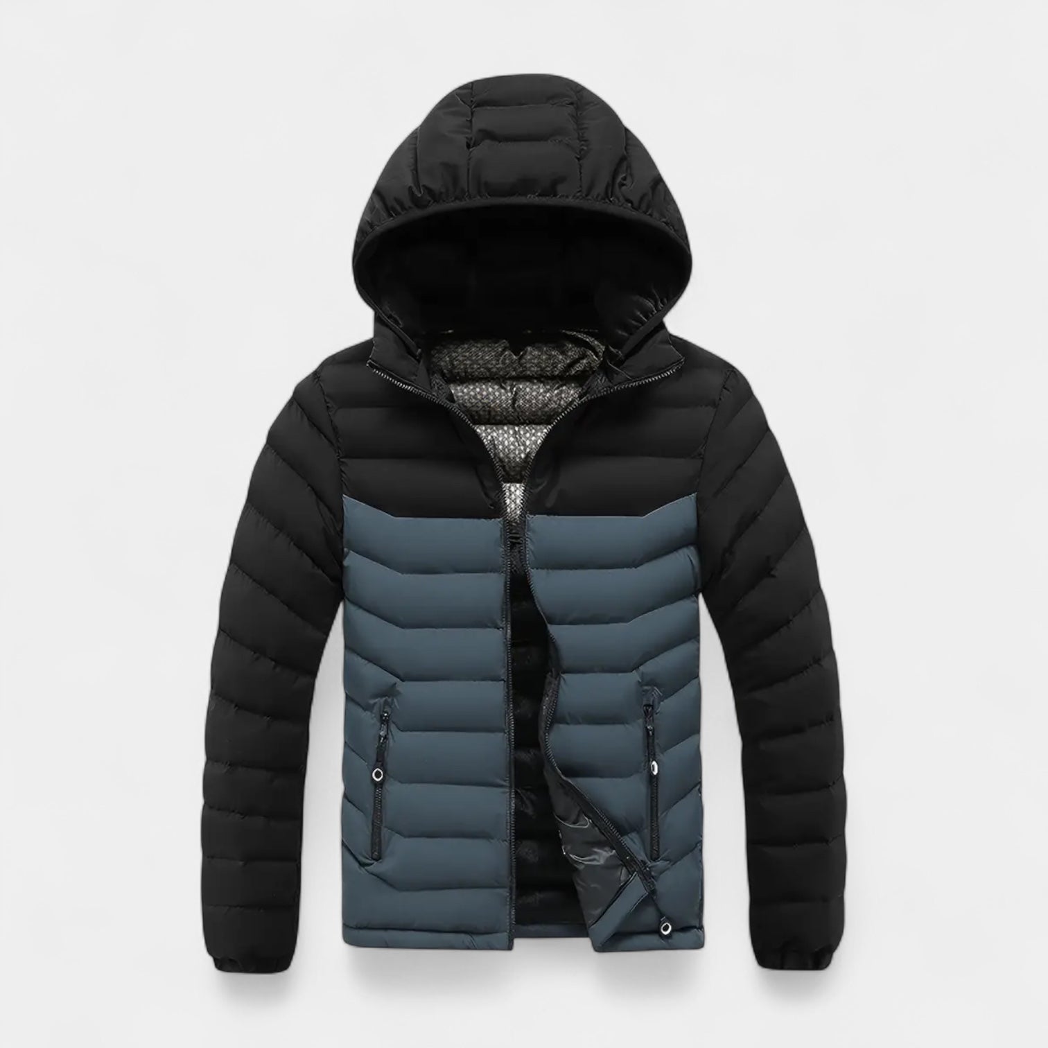 Vintares | Two-Tone Puffer Jacket for Men