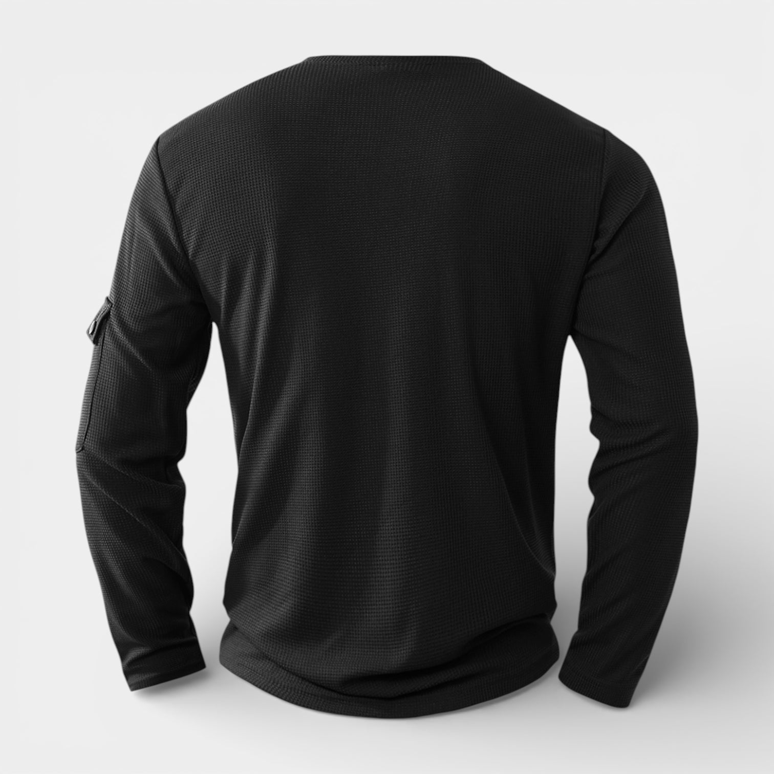 Long Sleeve Knit Henley Shirt Regular Fit for Men