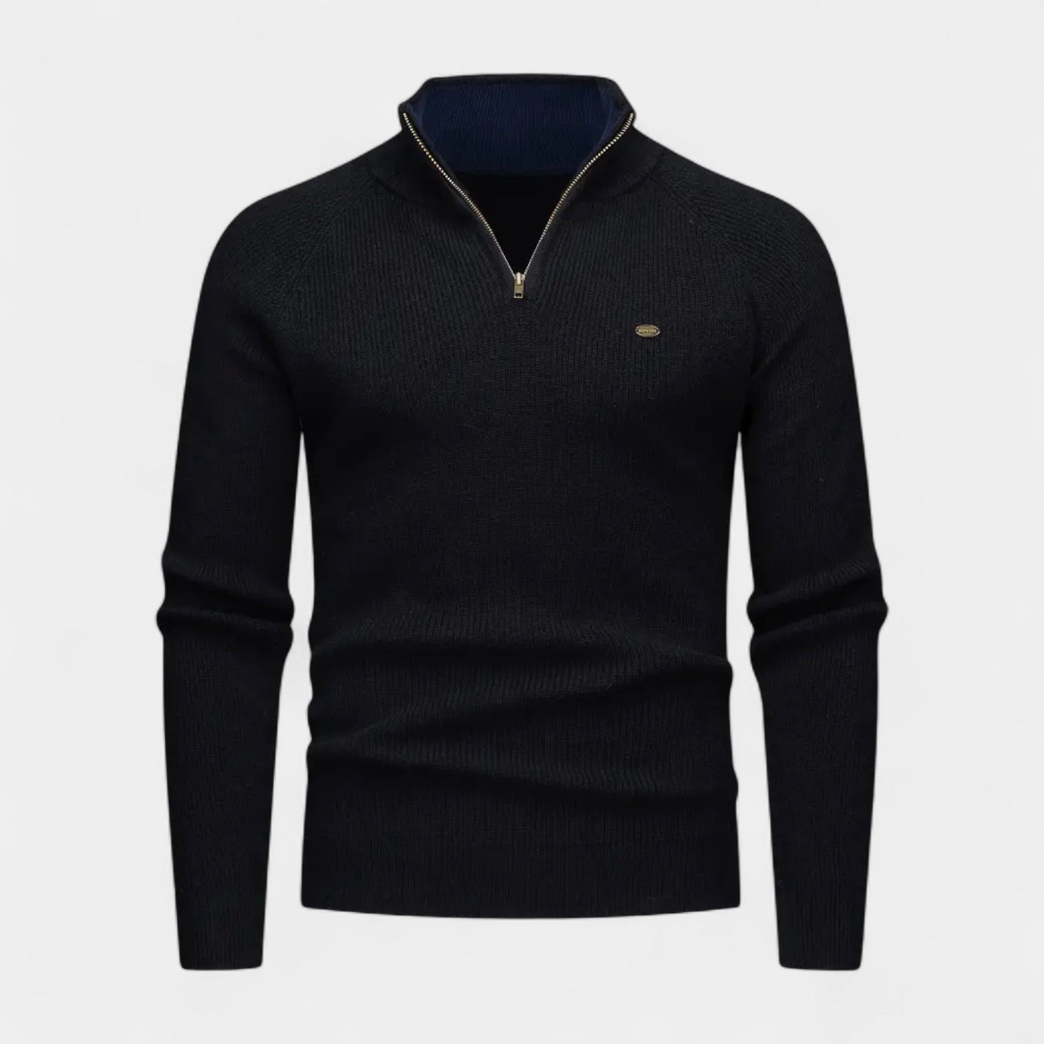 Vintares | Quarter Zip Knit Jumper for Men