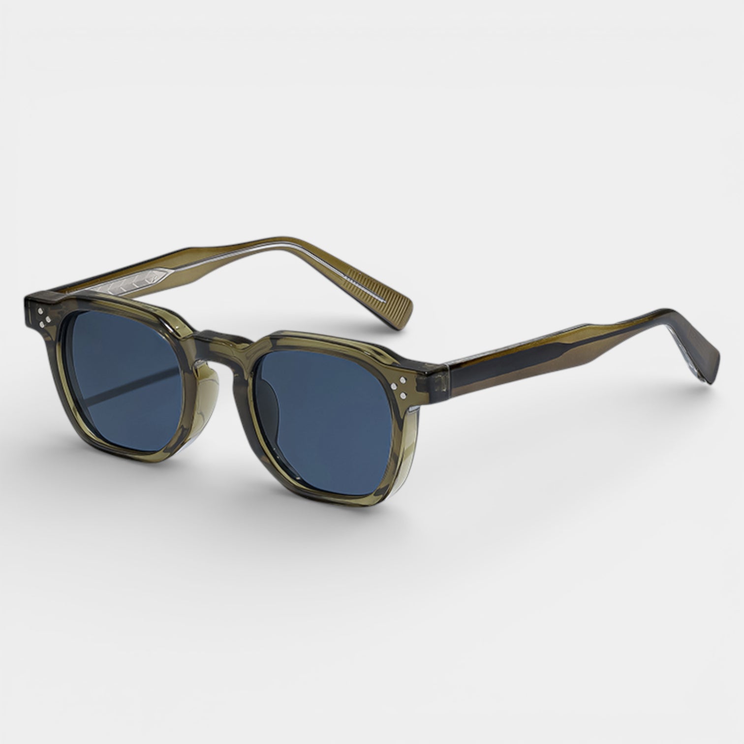 Vintares | Men’s Square Frame Sunglasses With Tinted Lenses