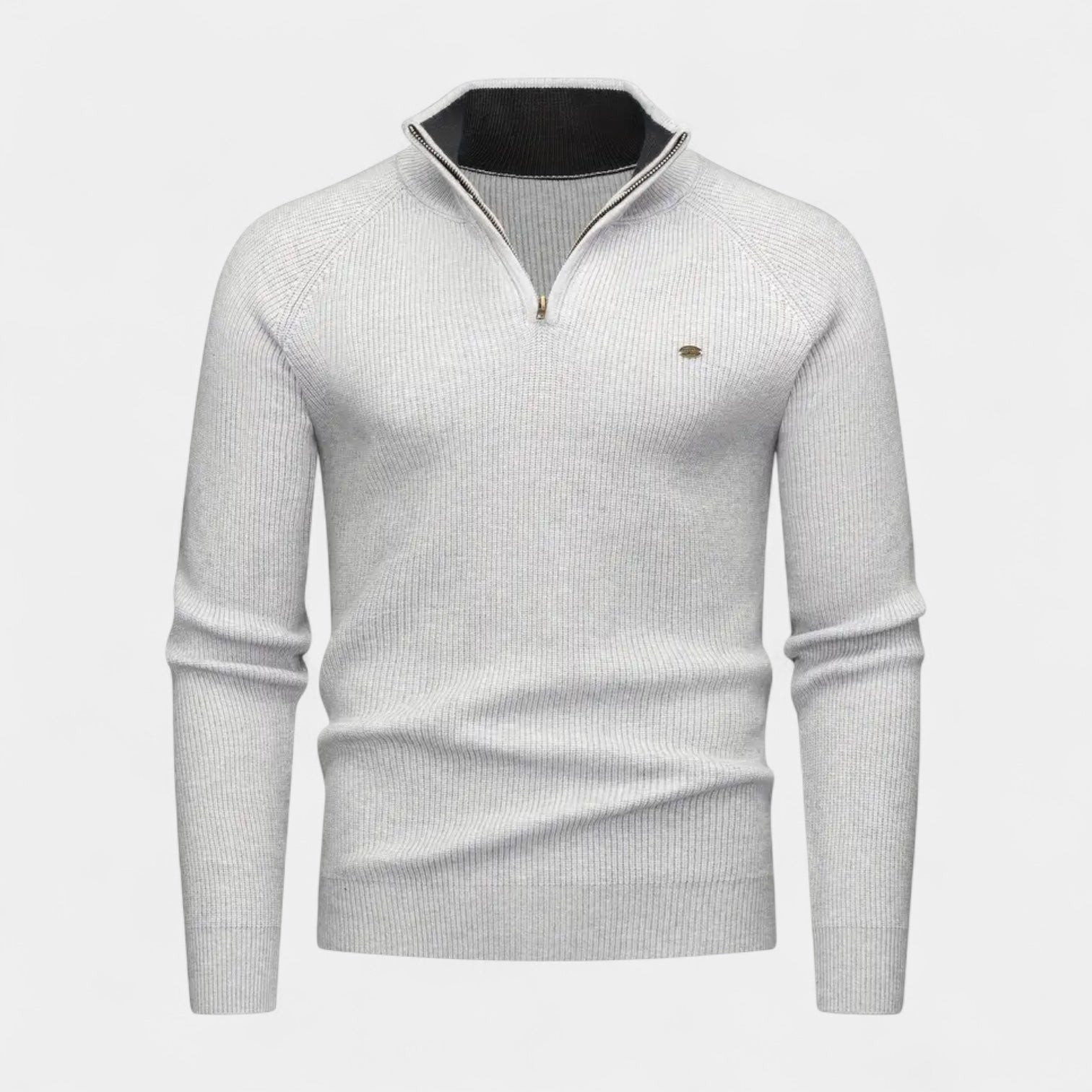 Vintares | Quarter Zip Knit Jumper for Men