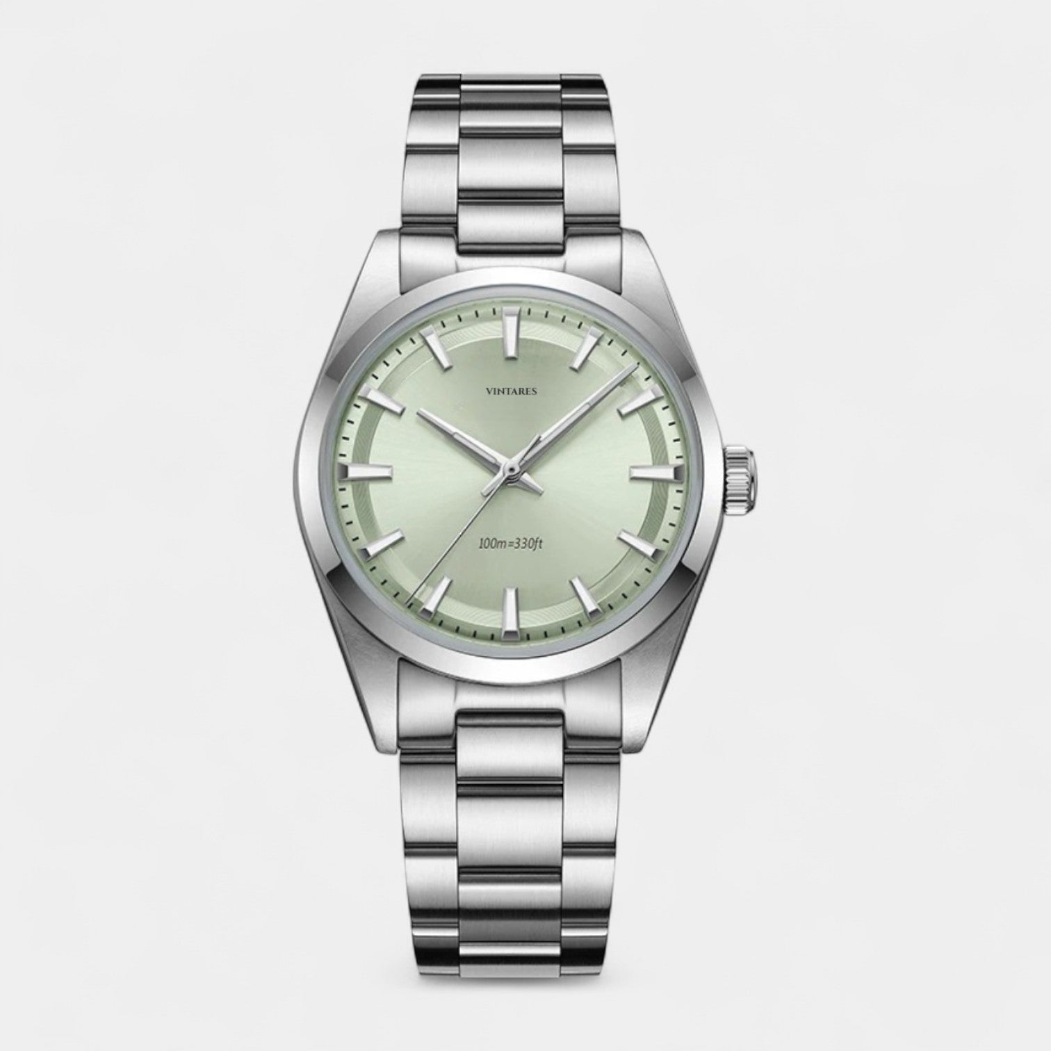 Vintares | Stainless Mirror Glass Watch