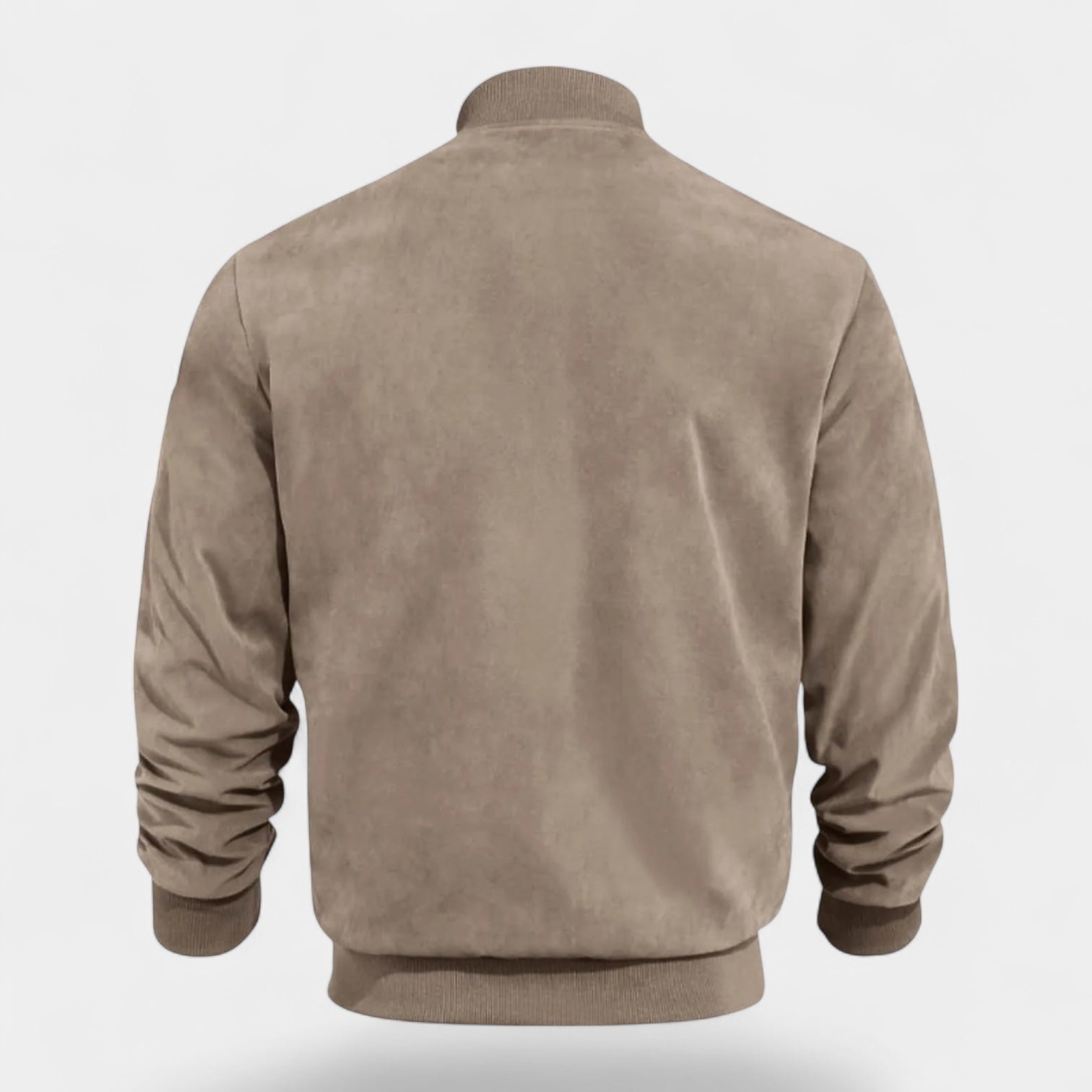 Vintares | Soft Faux Suede Bomber Jacket for Men