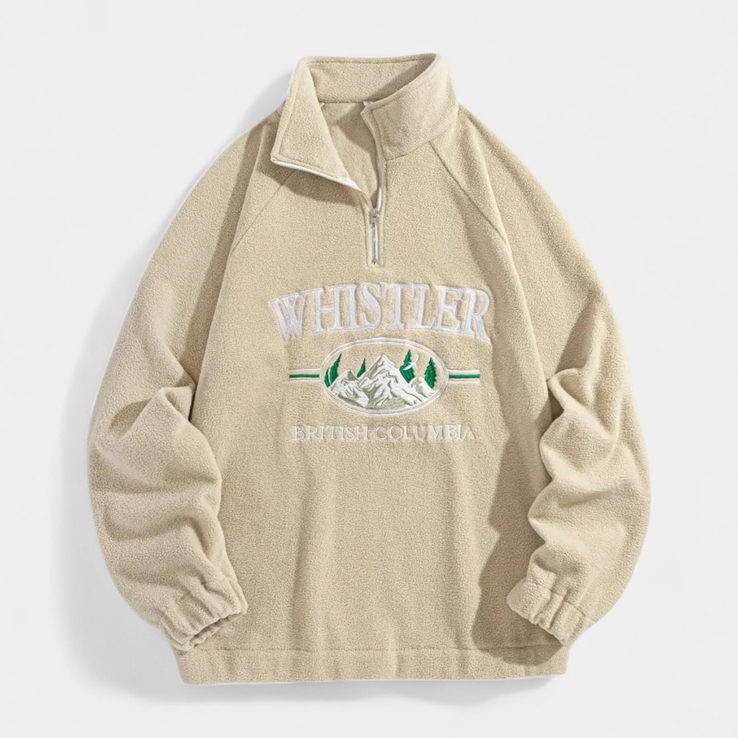 Vintares | Fleece Half-Zip Sweater for Men
