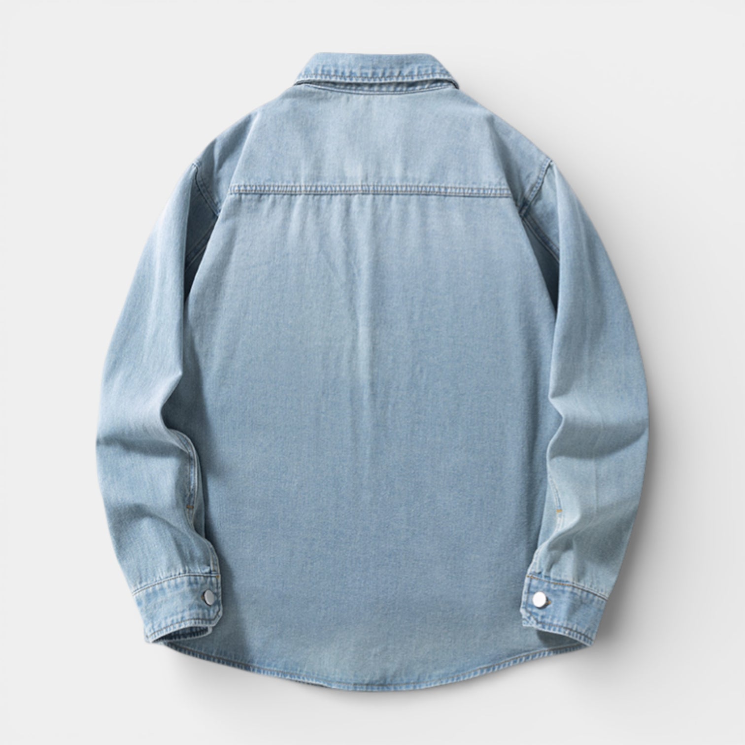 Vintares | Men’s Button-Up Denim Shirt Jacket