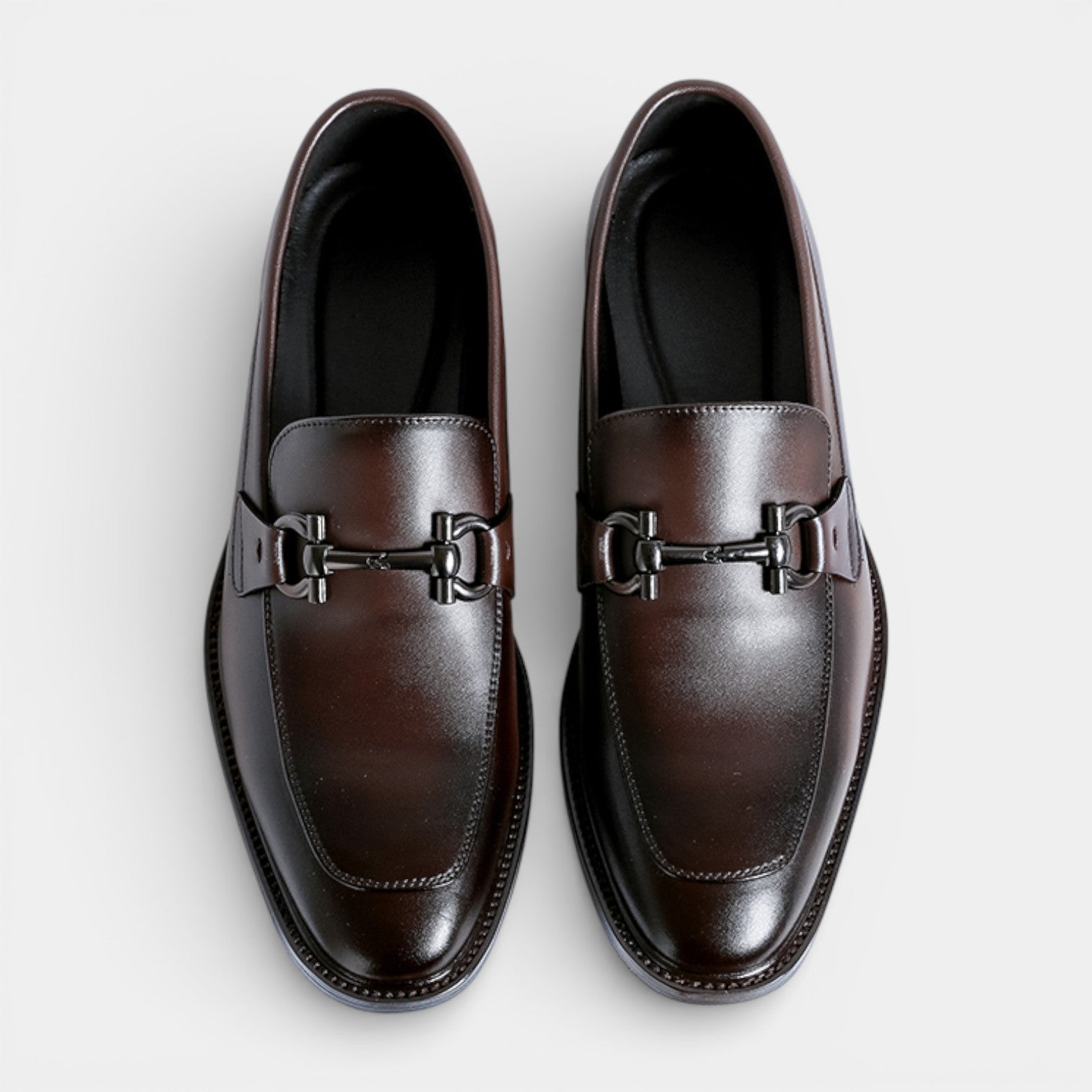 Vintares | Men’s Loafers – Classic Bit Detail Slip-On