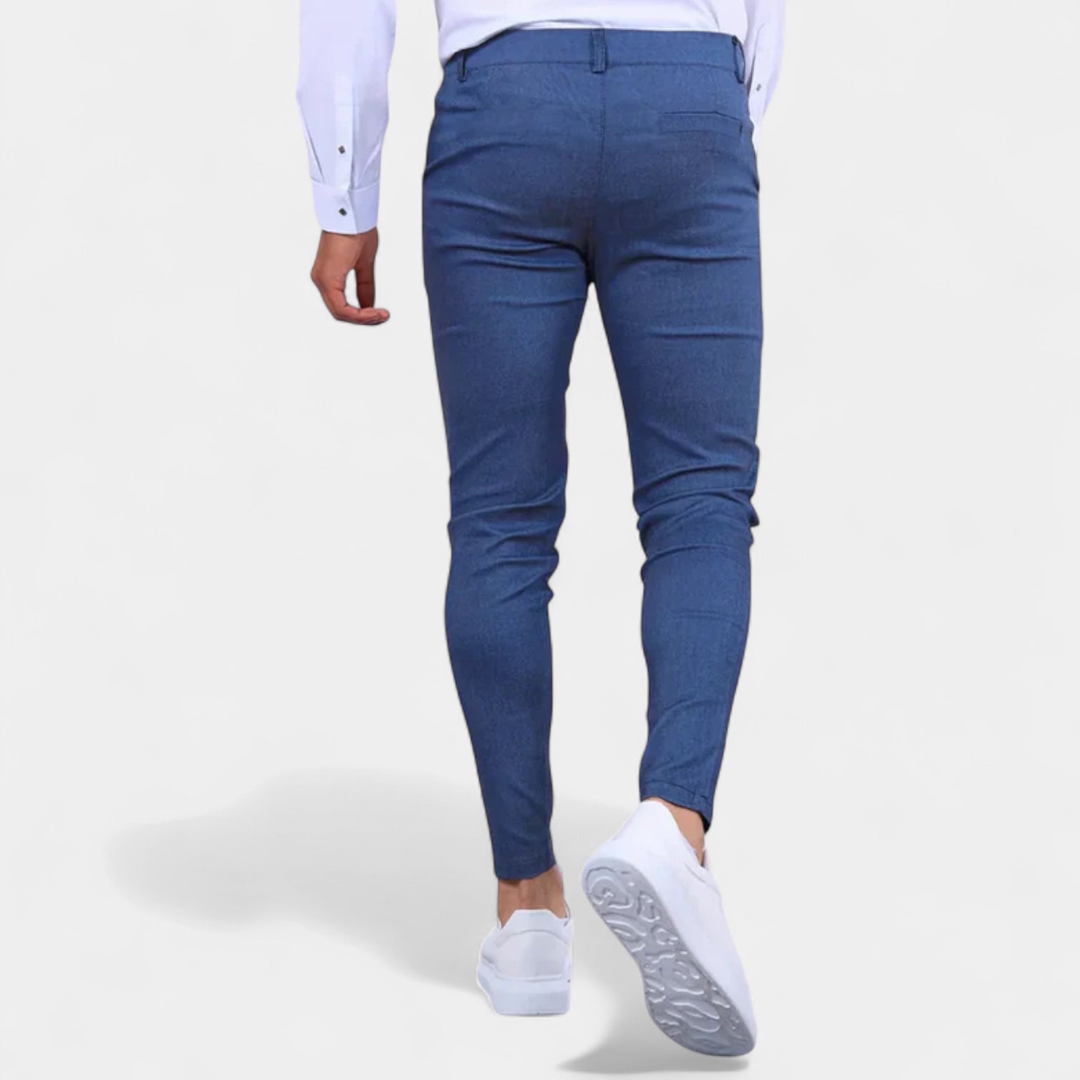 Vintares | Fitted Stretch Trousers for Men