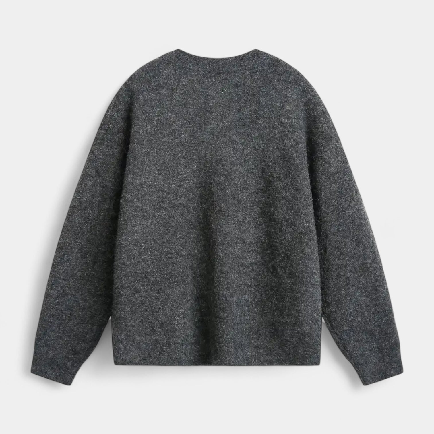 Vintares | Casual Long-Sleeve Henley Shirt in Wool