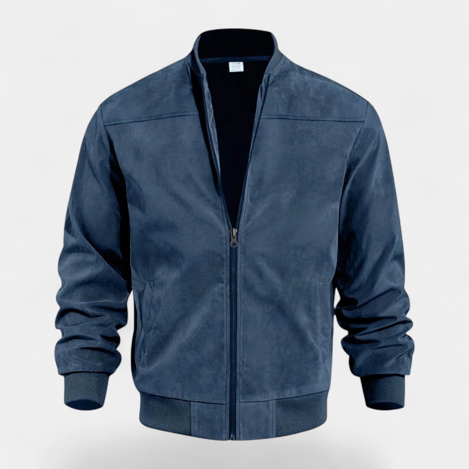 Vintares | Soft Faux Suede Bomber Jacket for Men