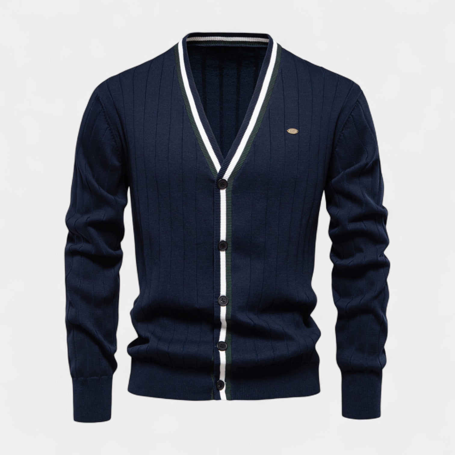 Vintares | Cotton V-Neck Cardigan for Men