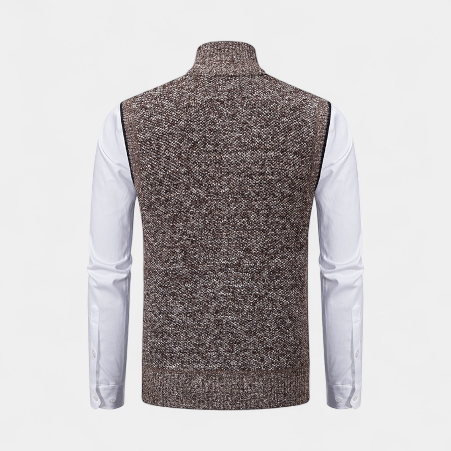 Vintares | Knitted Zip Gilet for Men