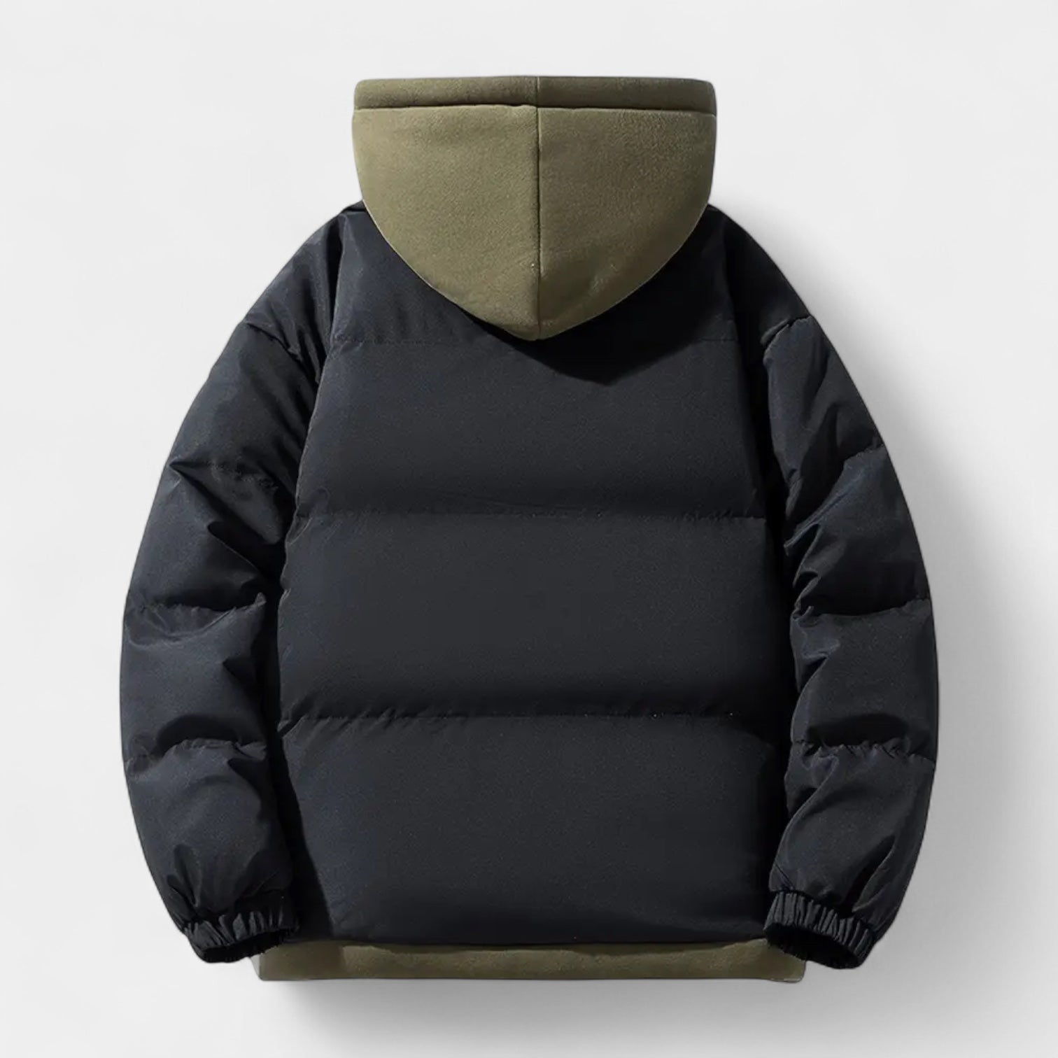 Vintares | Layered Hooded Puffer Jacket for Men