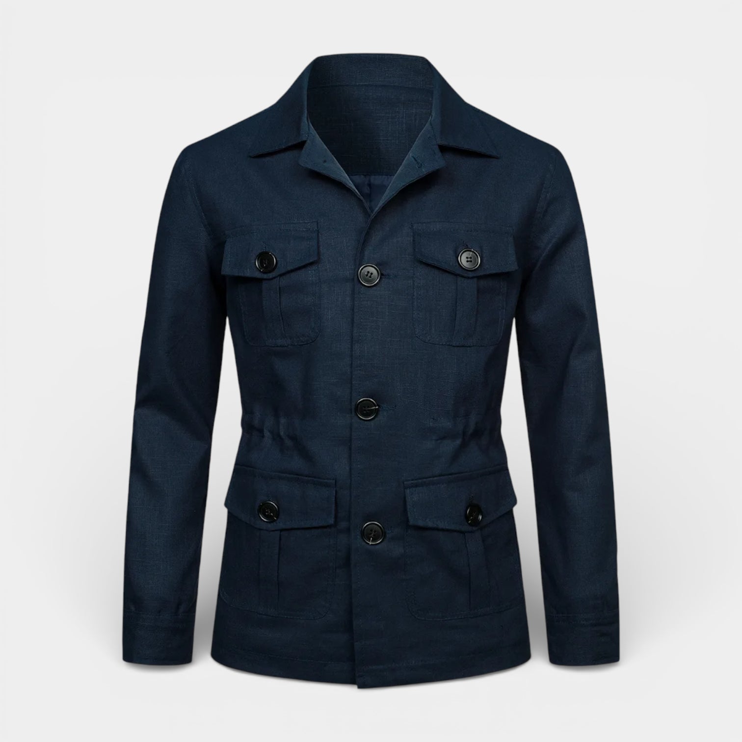 Button-Front Utility Jacket Regular Fit for Men