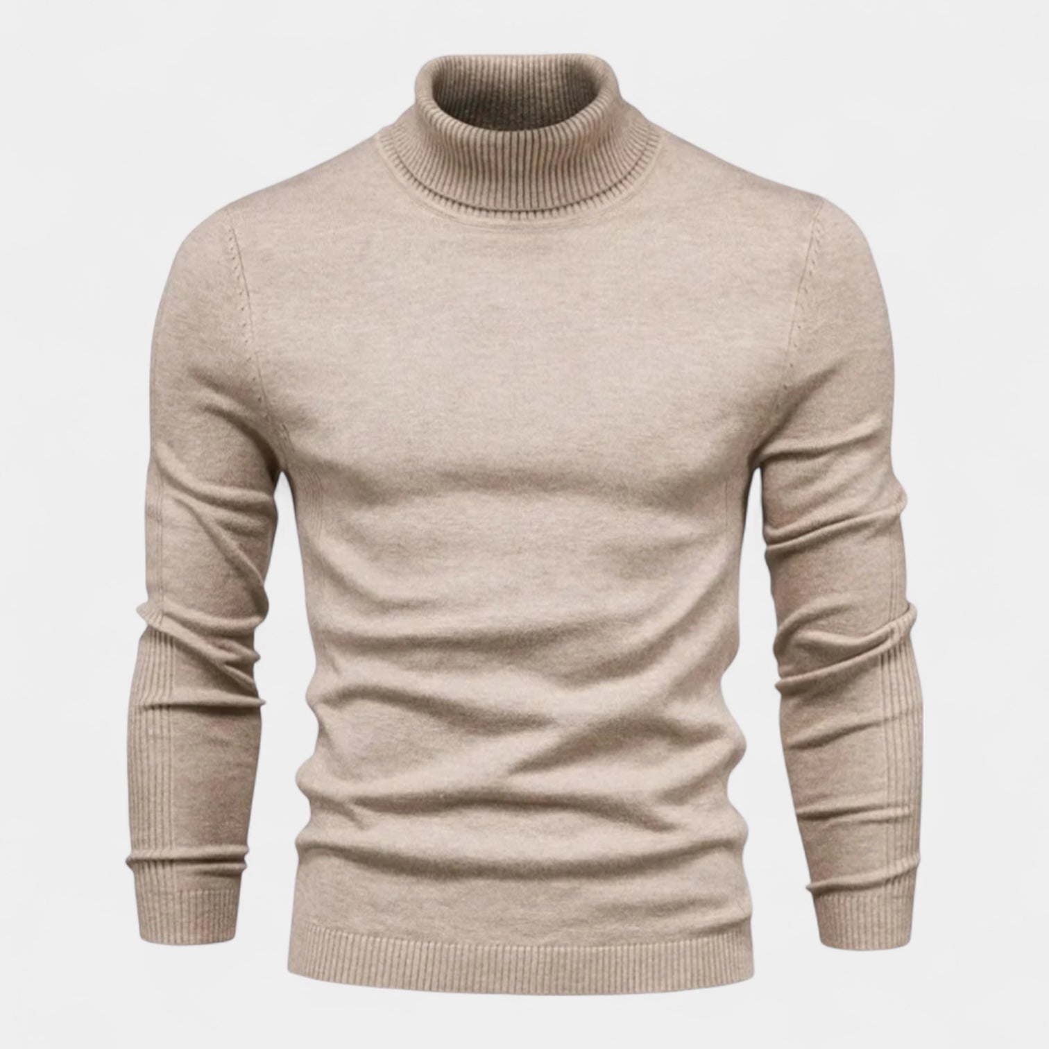 Vintares | Ribbed Turtleneck Sweater for Men