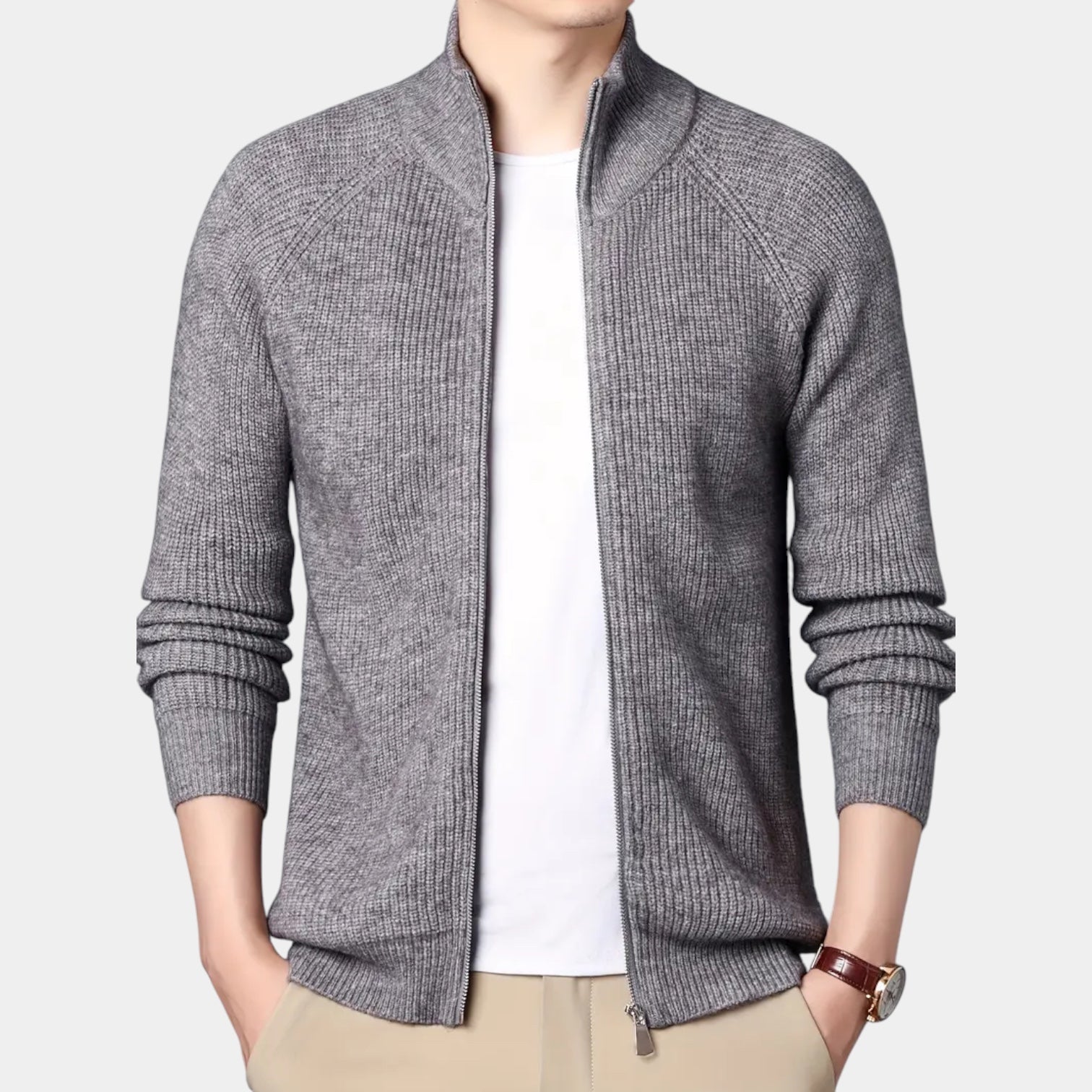 Vintares | Casual Knitted Cardigan for Men