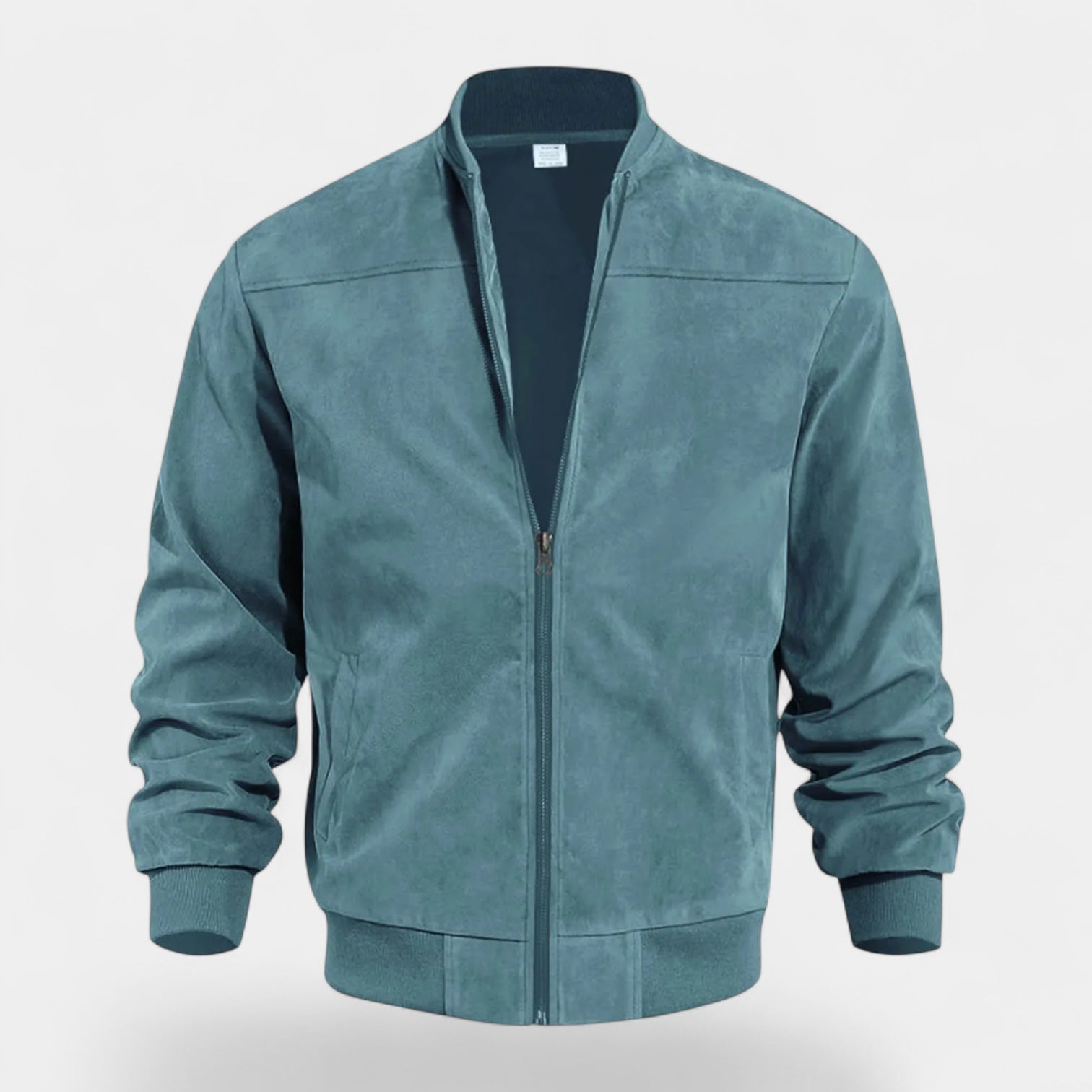 Vintares | Soft Faux Suede Bomber Jacket for Men