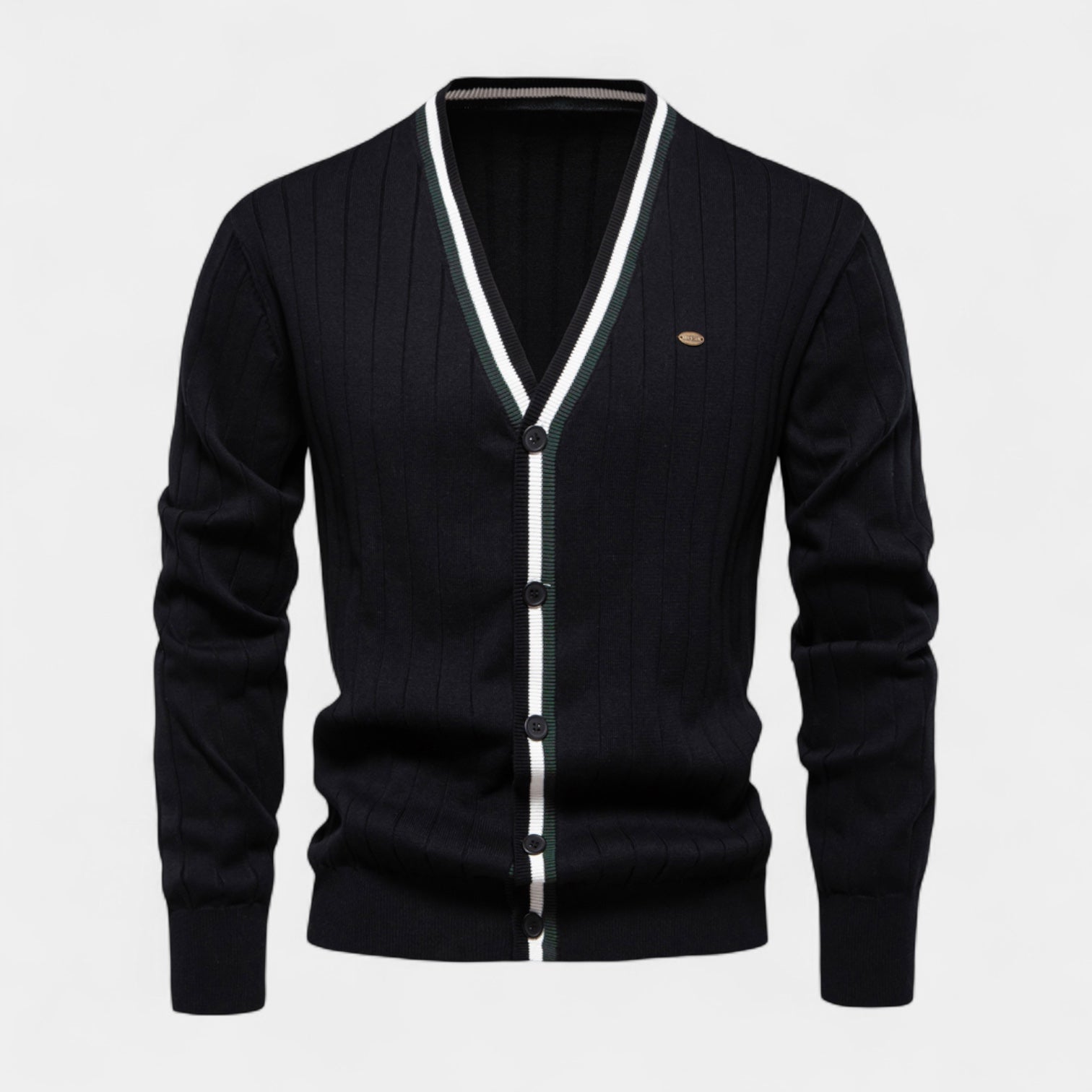 Vintares | Cotton V-Neck Cardigan for Men