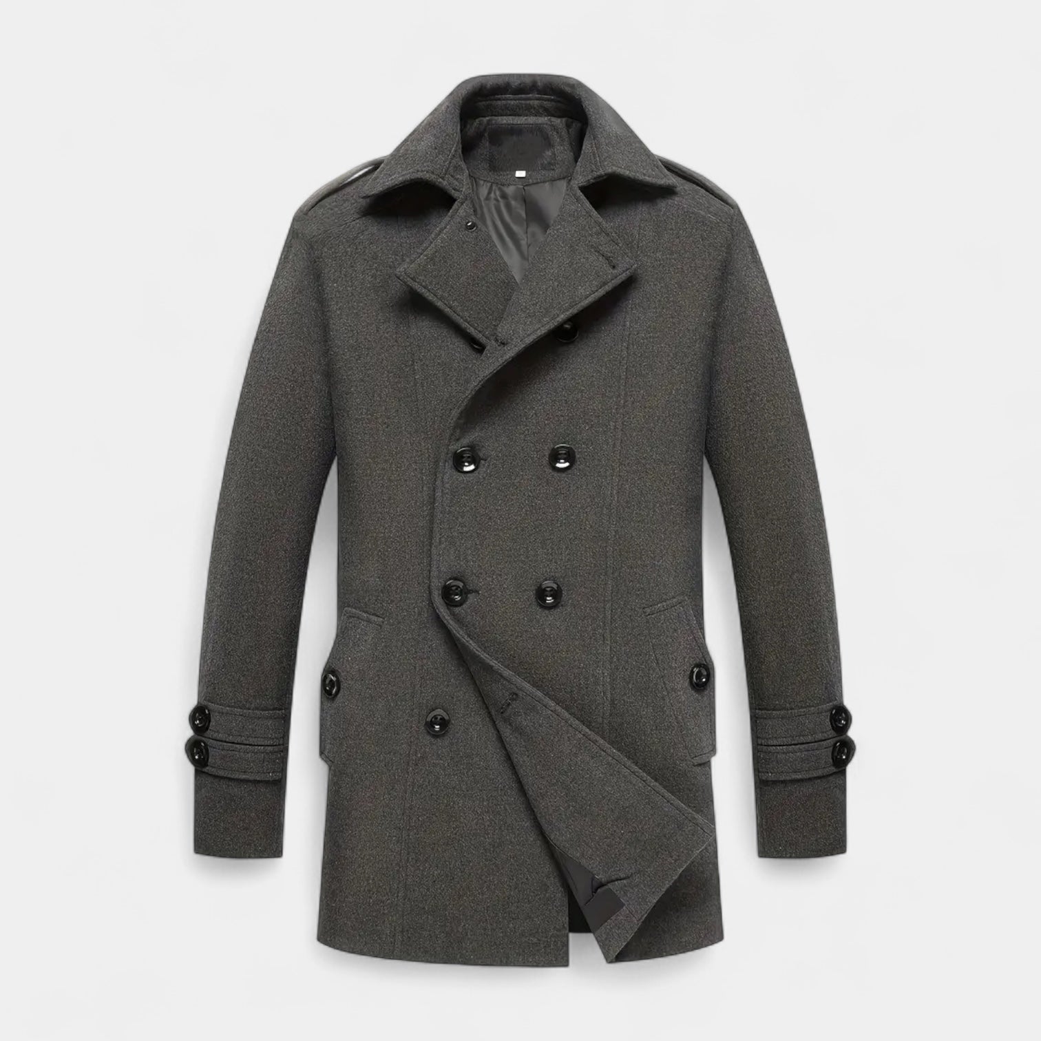 Vintares | Double-Breasted Coat for Men