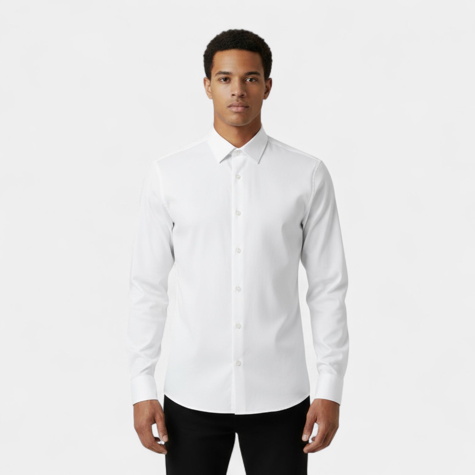 Vintares | Slim Button-Down Shirt for Men