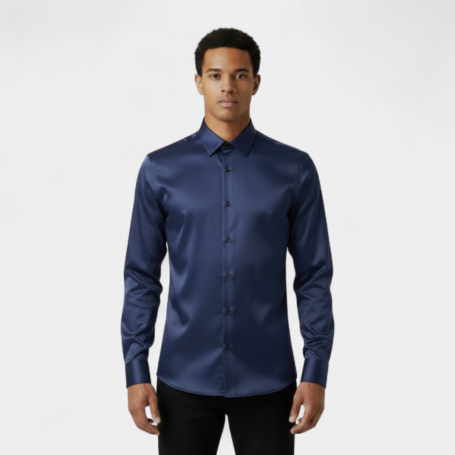 Vintares | Slim Button-Down Shirt for Men