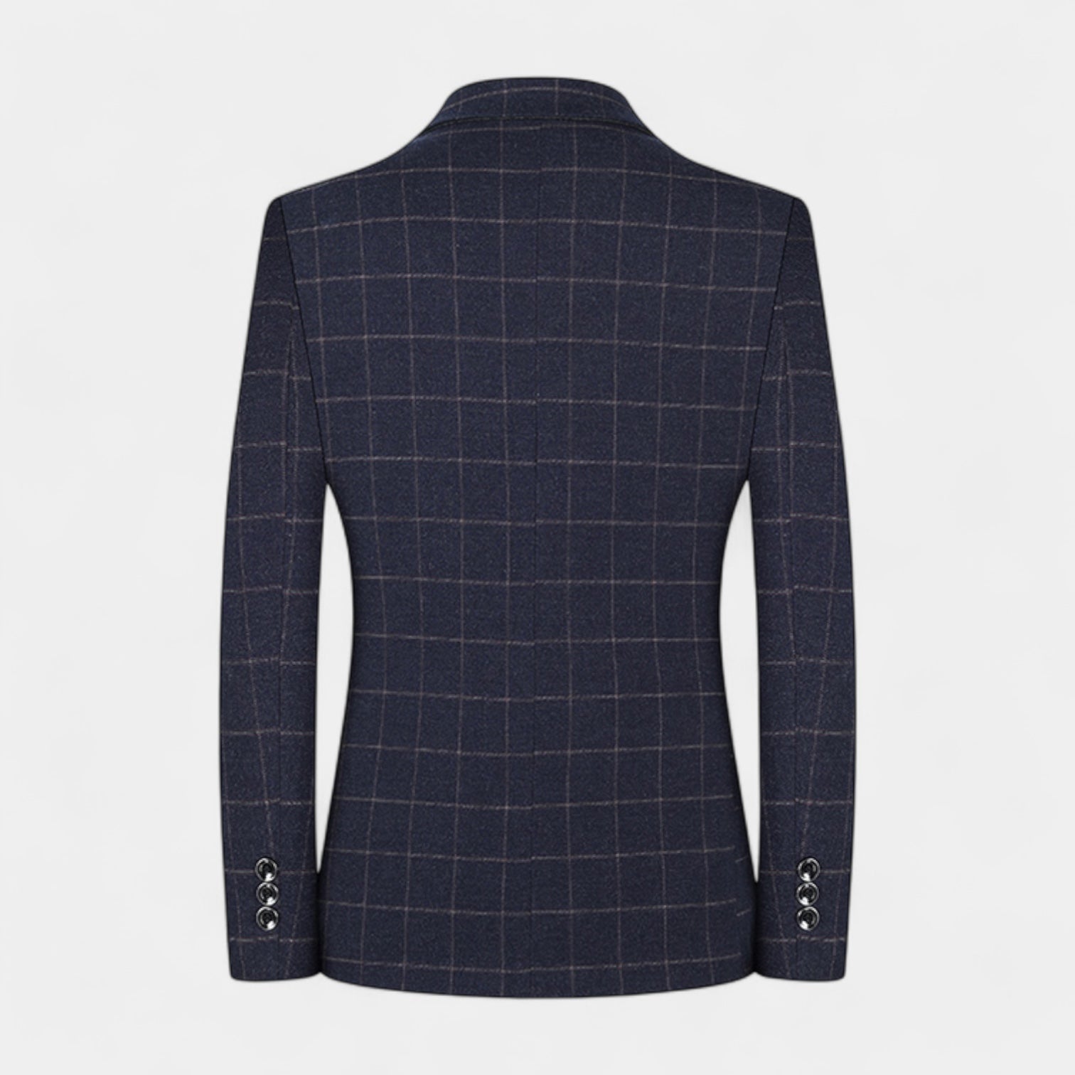 Vintares | Single Breasted Checked Blazer for Men