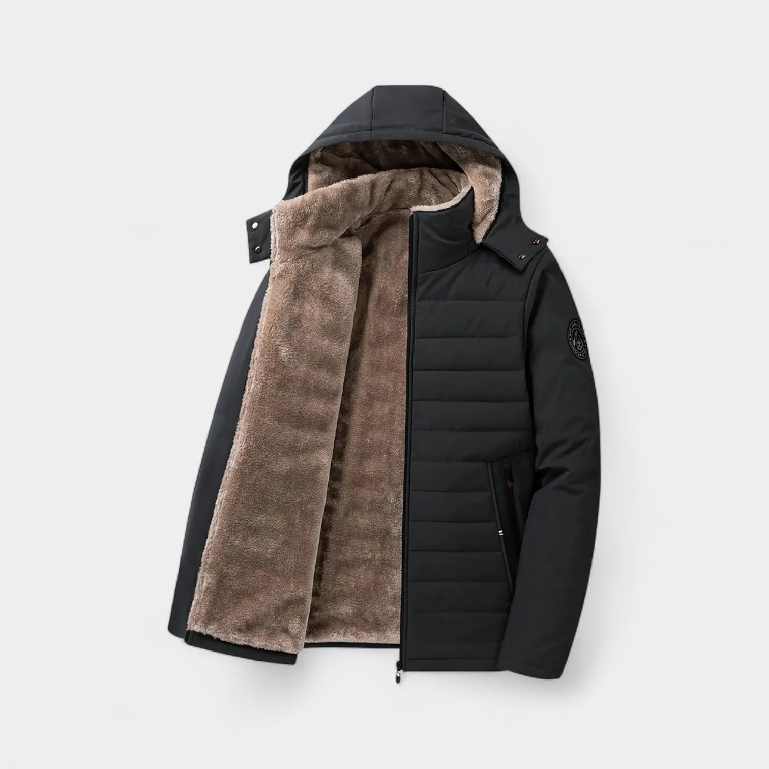 Vintares | Fleece Lined Winter Jacket for Men