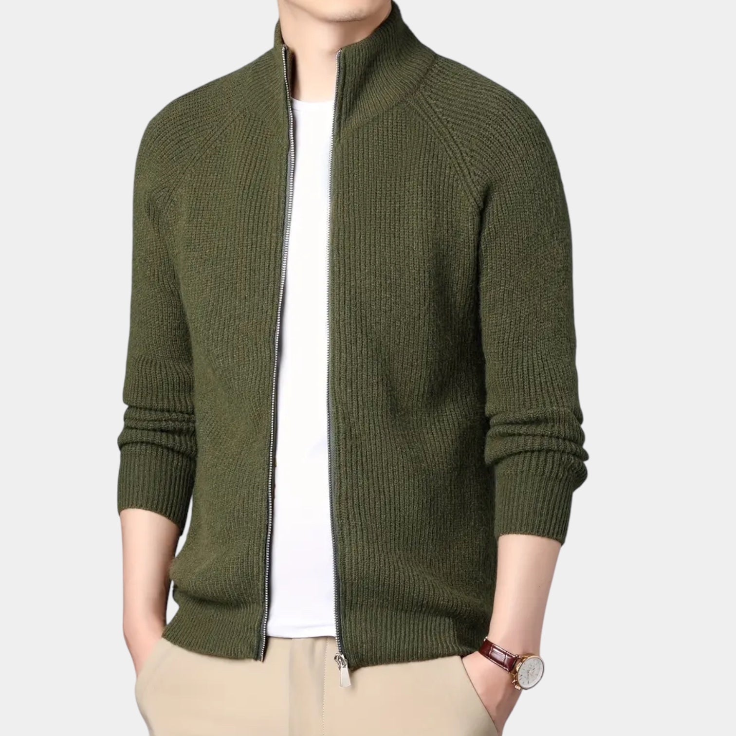 Vintares | Casual Knitted Cardigan for Men